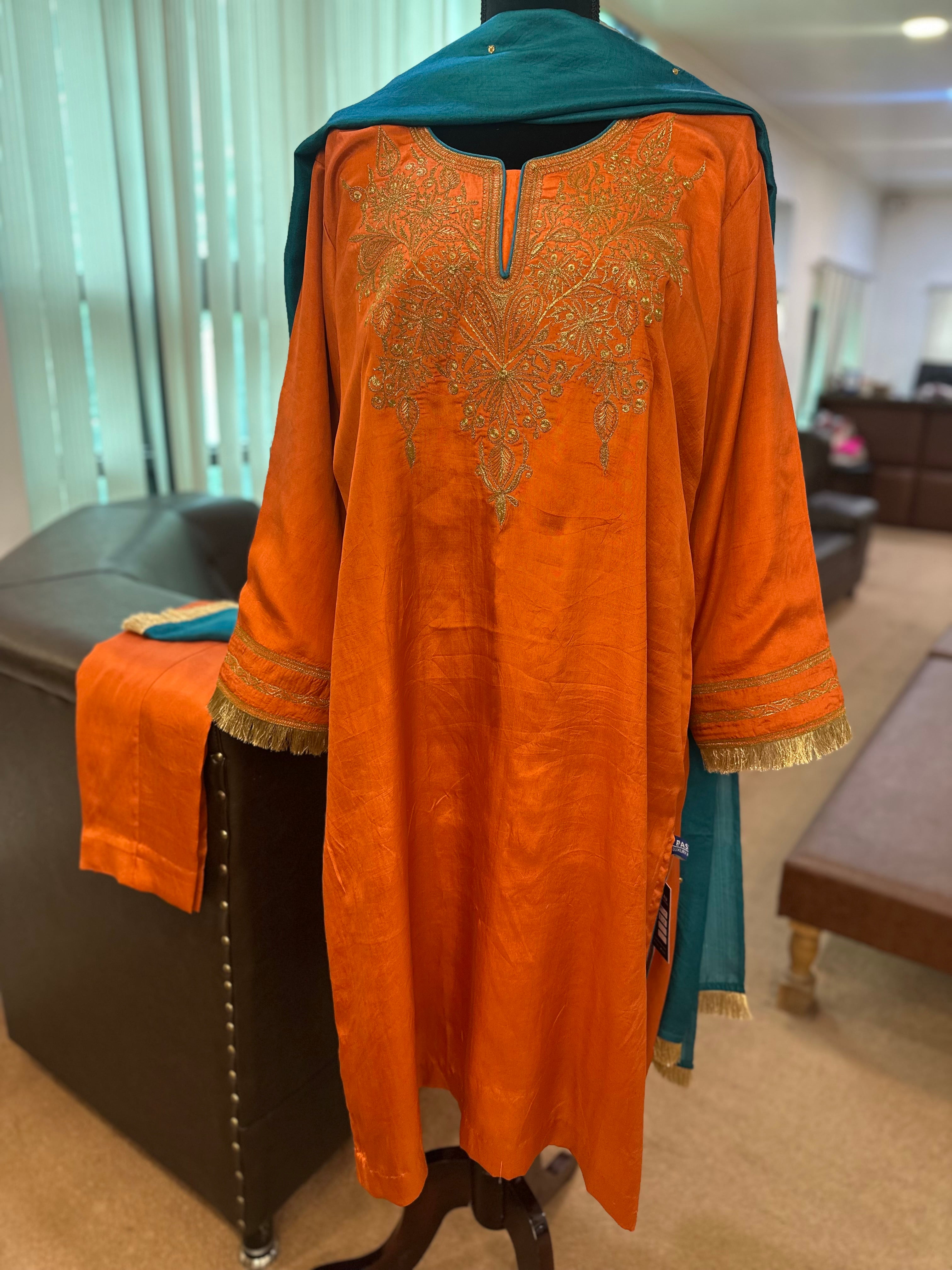 Puresilk 3 piece kurta set mtks828