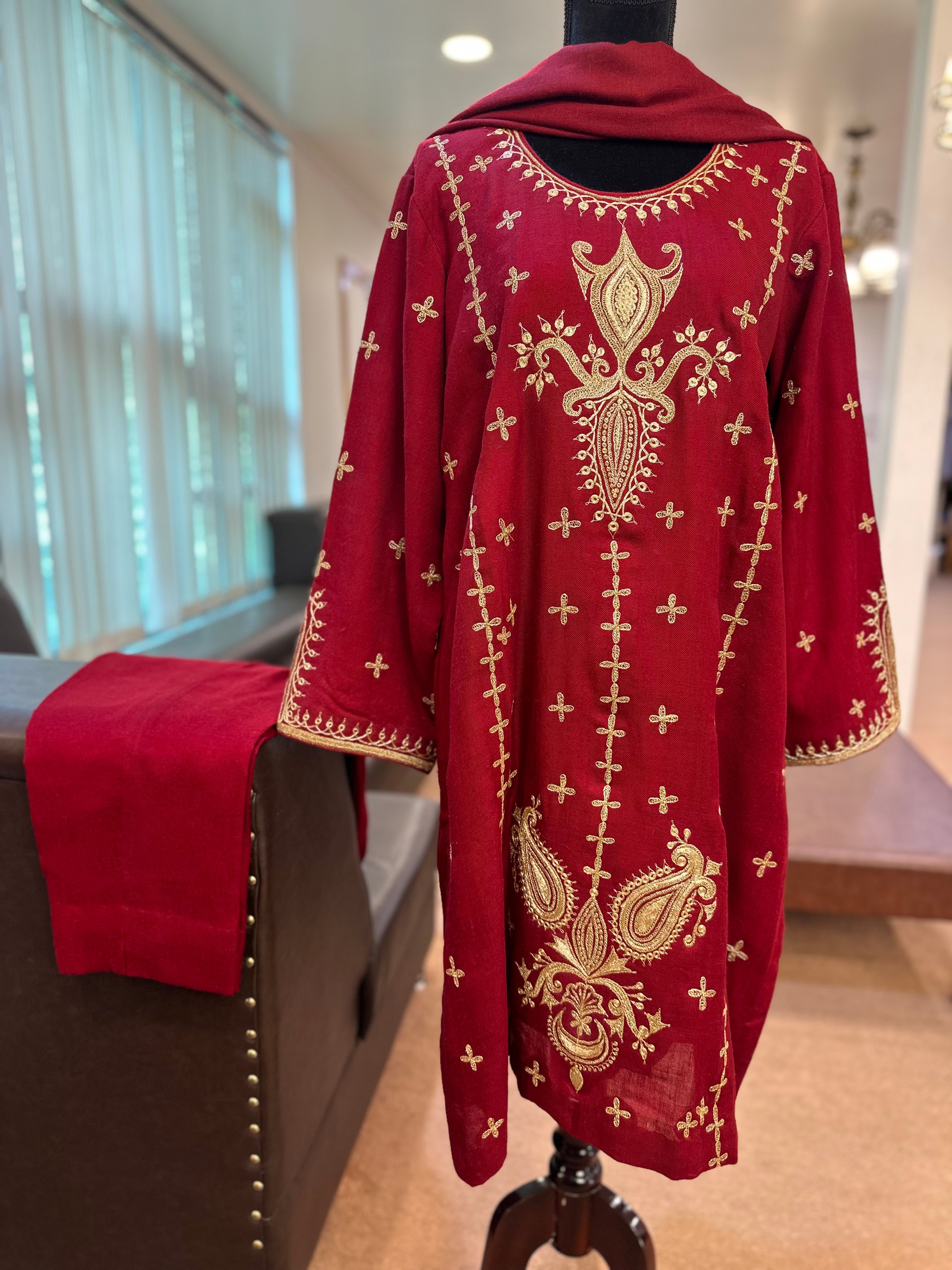 Purepashmina blend kurta set pwb319