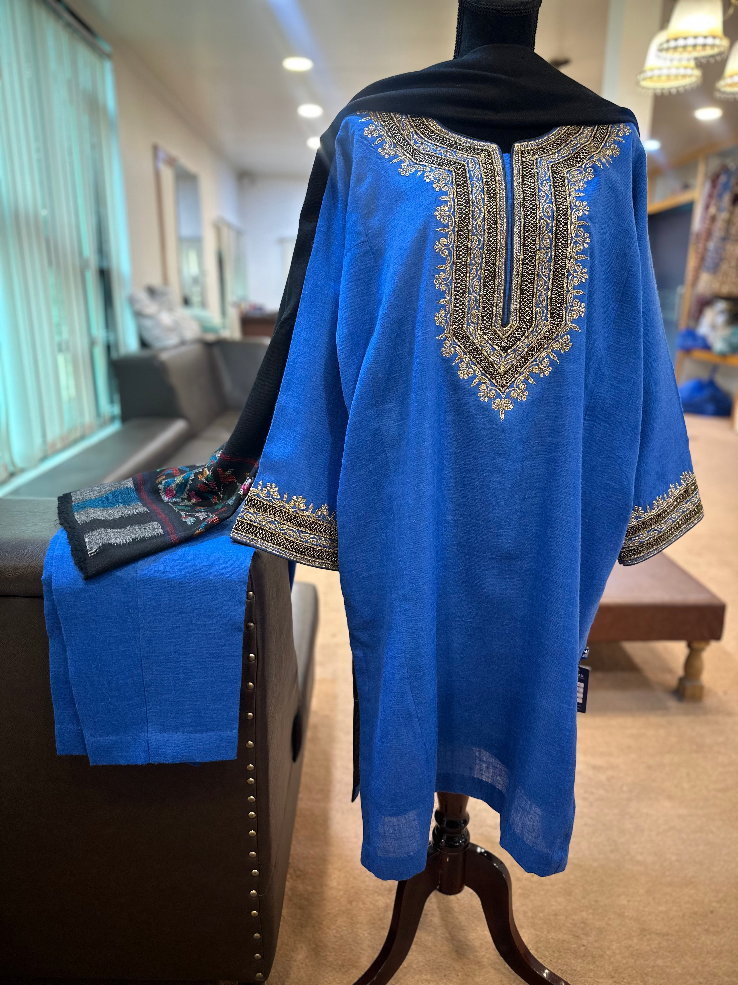 Purepashmina blend 2 piece pheran set pwb468