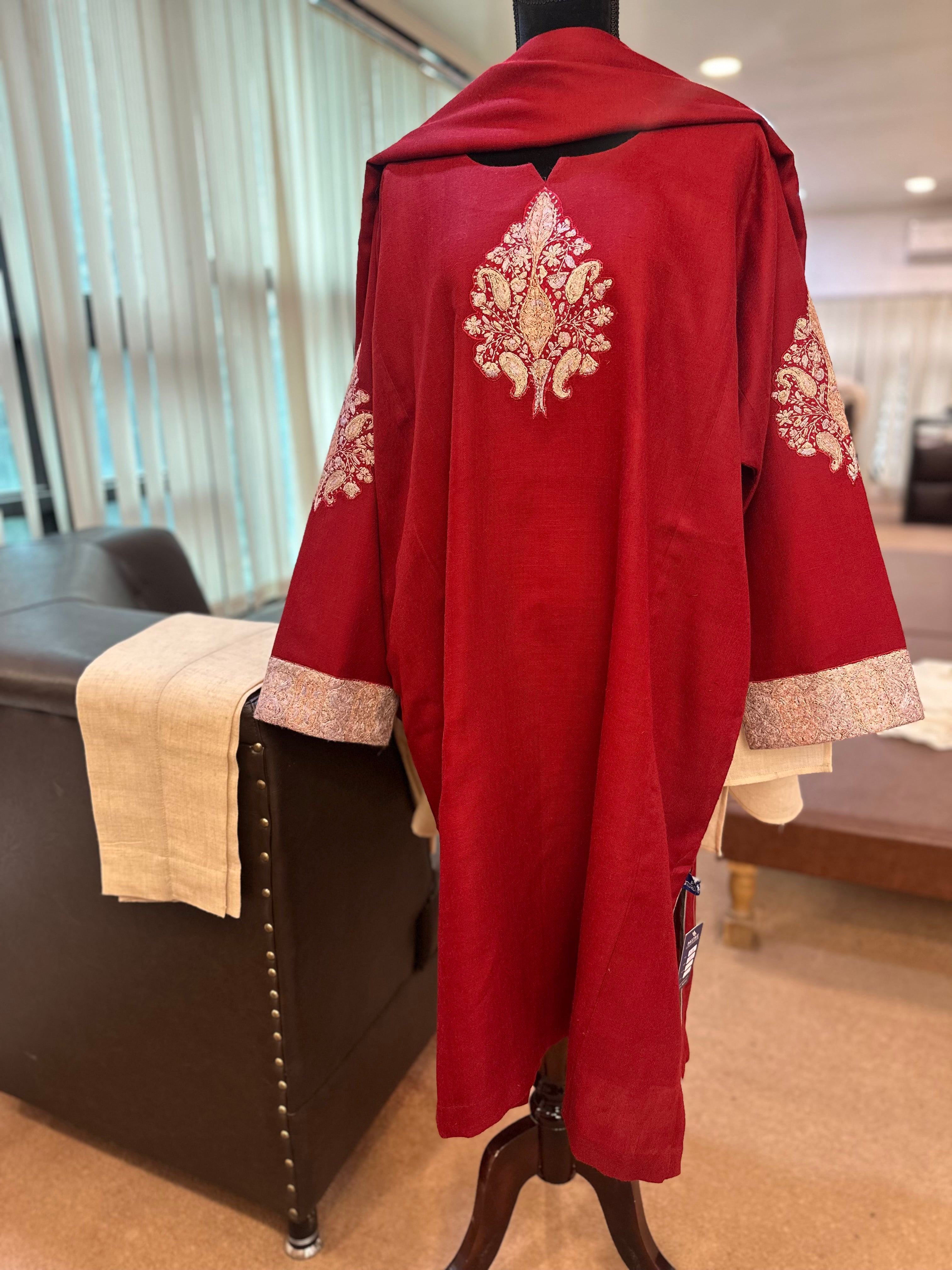 Purepashmina blend pheran set 3 piece pwb425