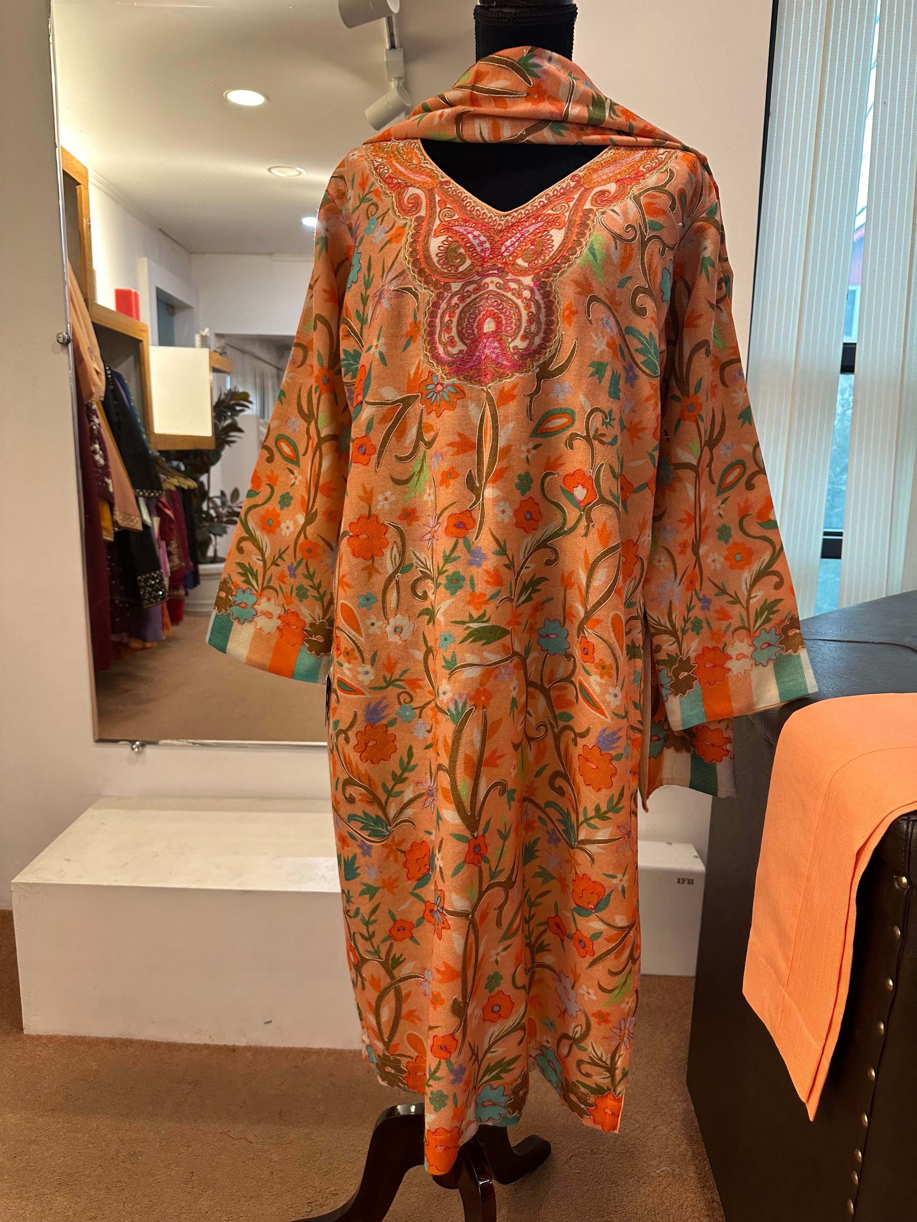 Kalamkari kurta set 3pc pbks758