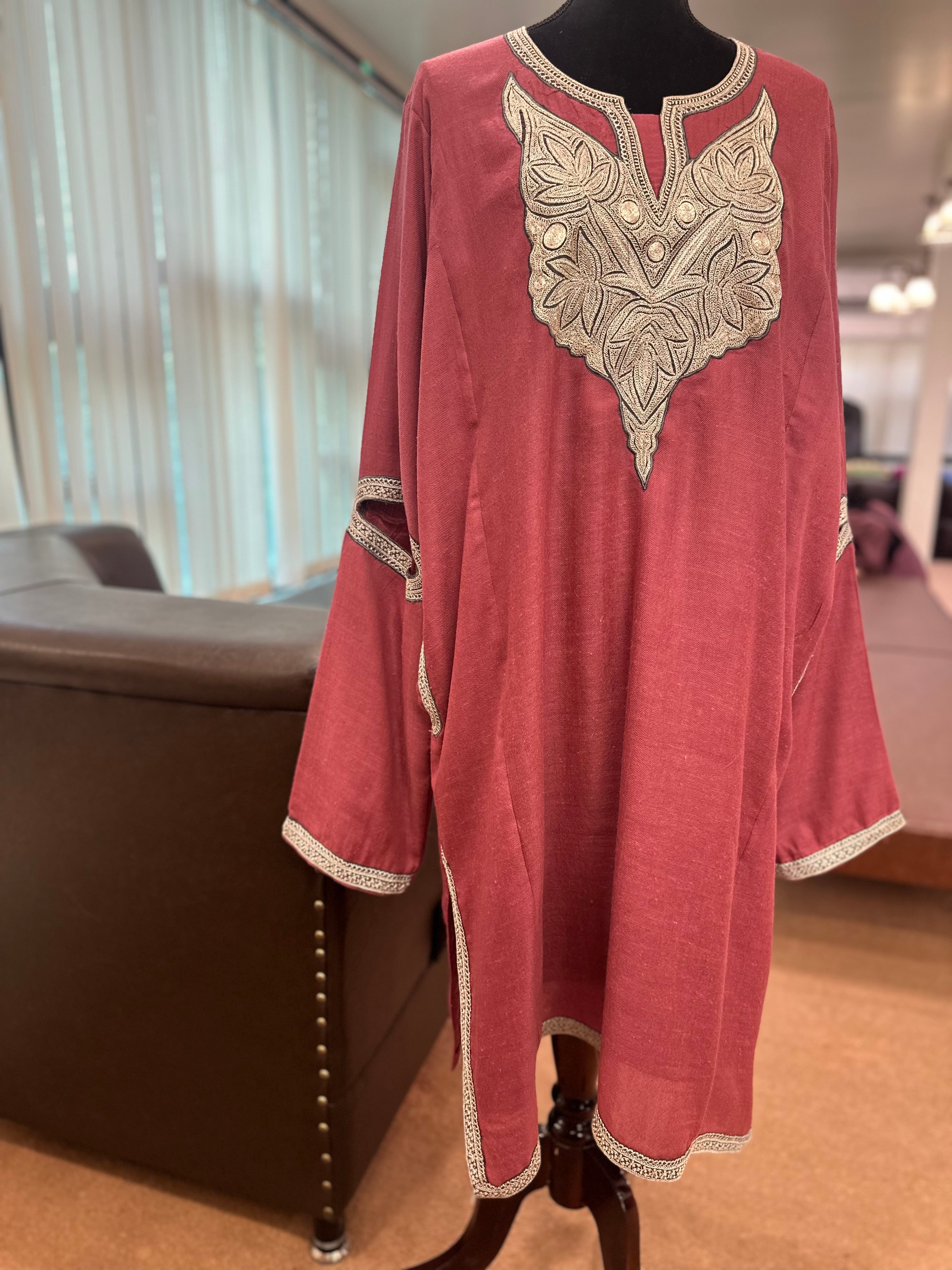 Handtilla purepashmina Qorab pheran pwb325