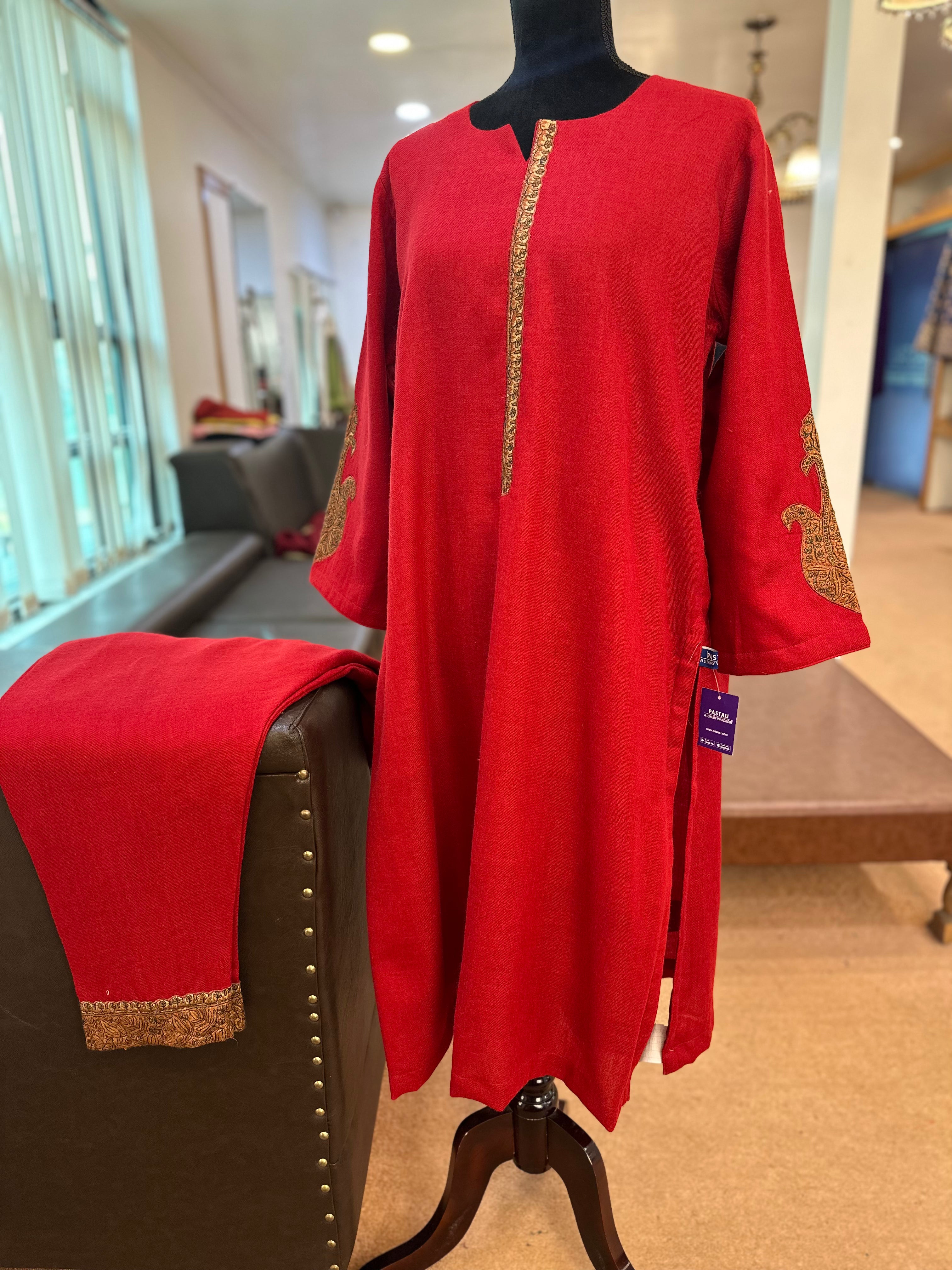 Pure pashmina blend kurta set 2pc pwb275