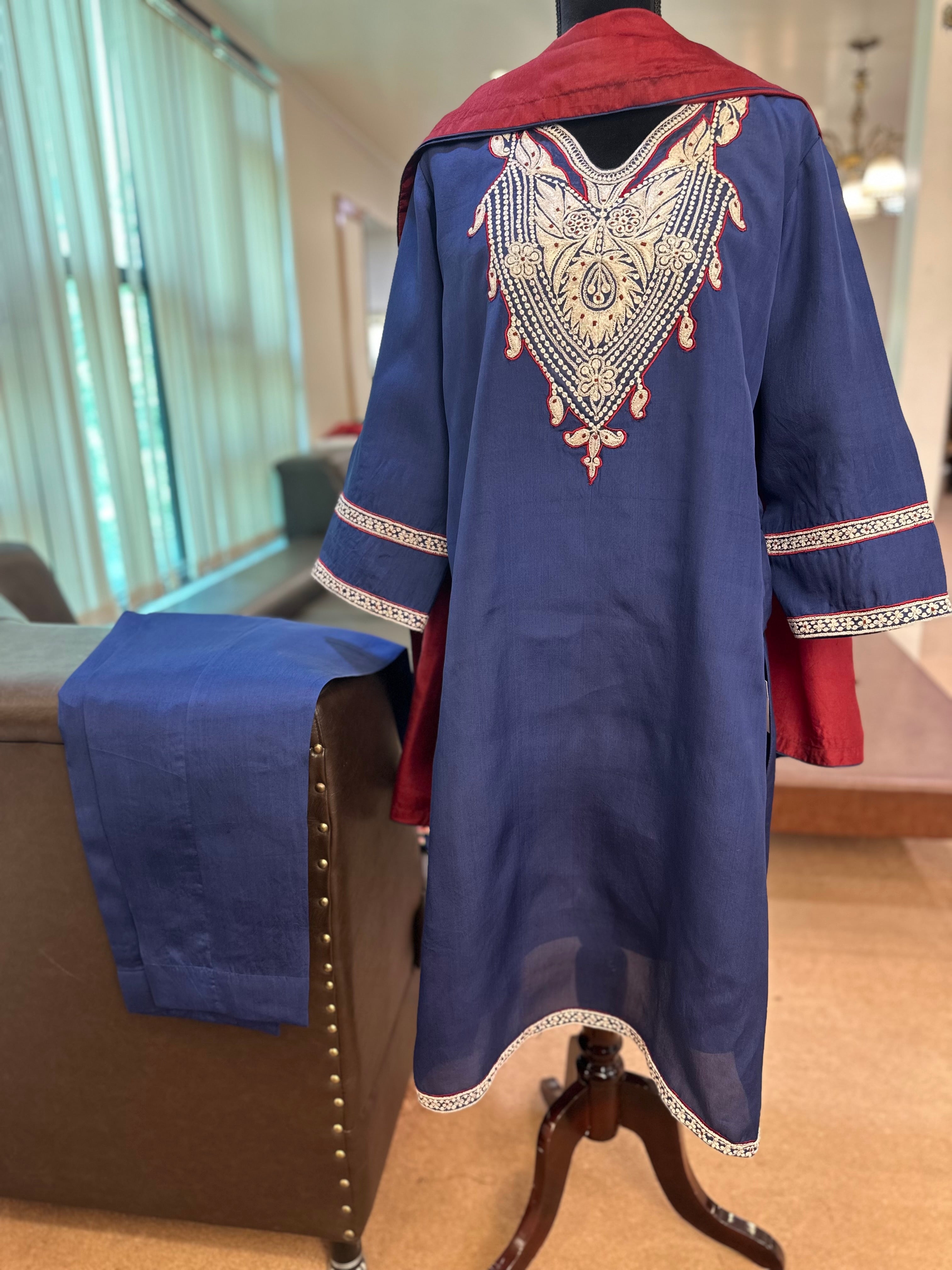 Puresilk tilla kurta set mtks742