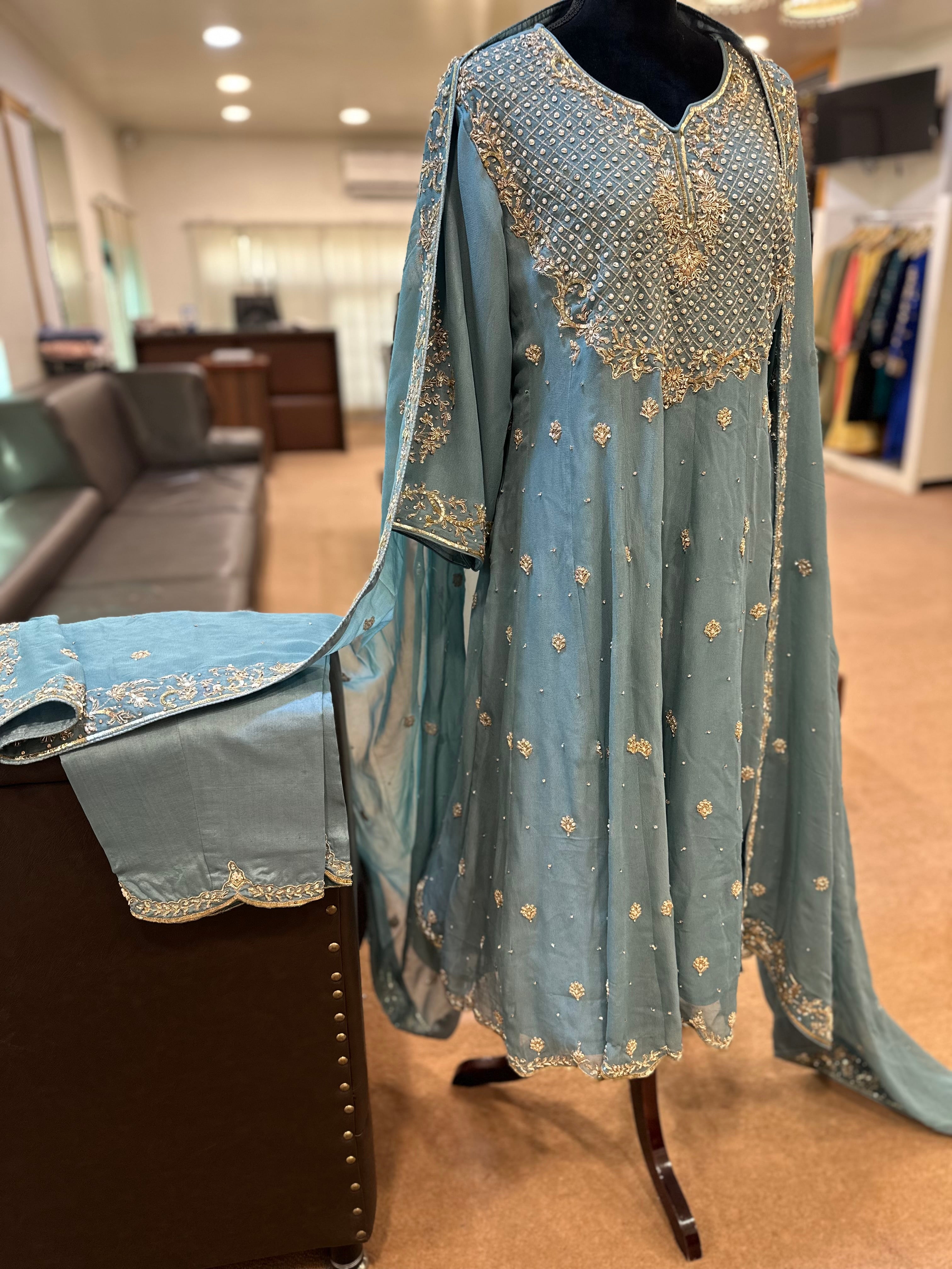 Handwork kali dress 3 piece