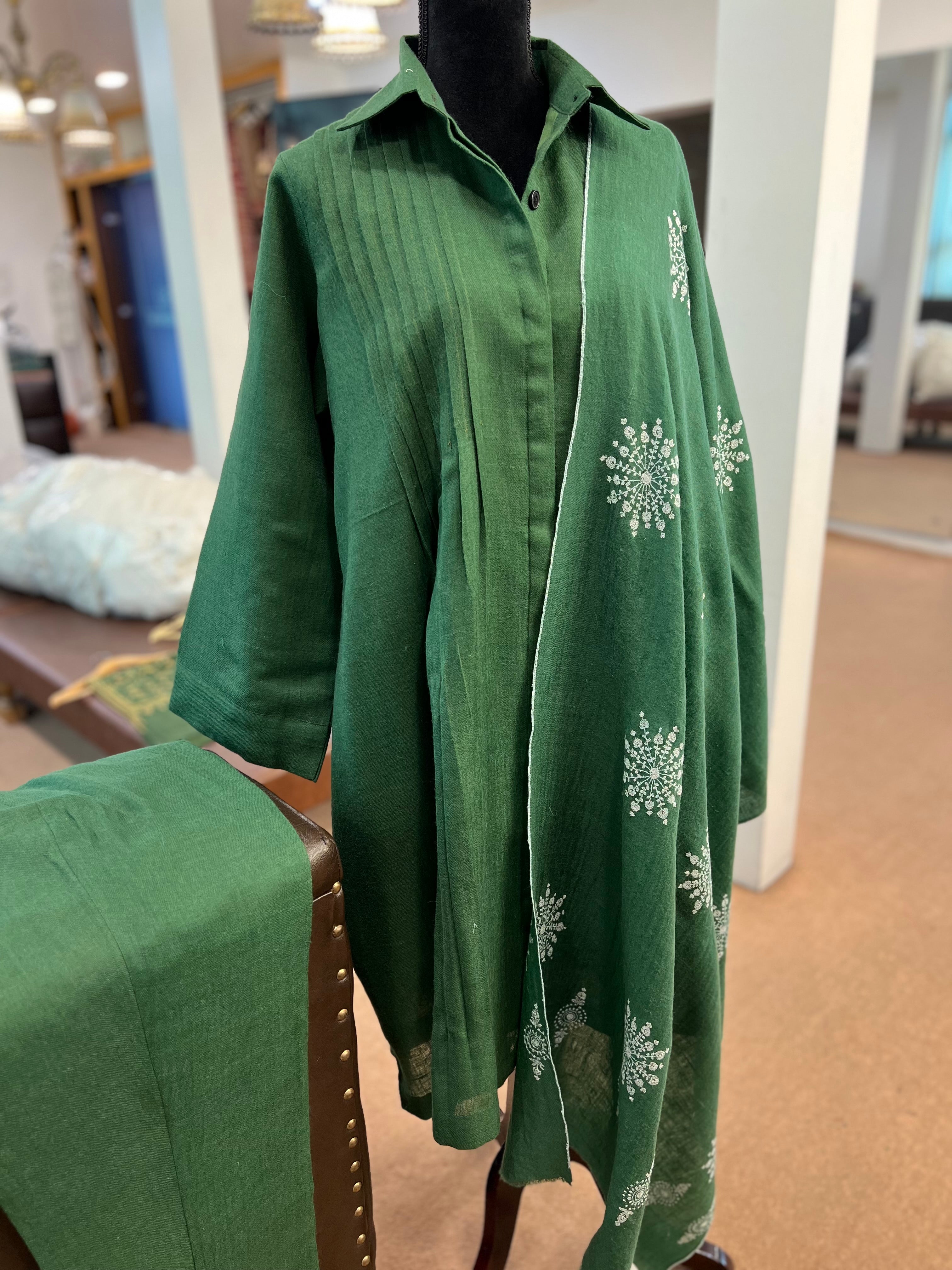 Pure pashmina blend kurta set 2pc pwb451