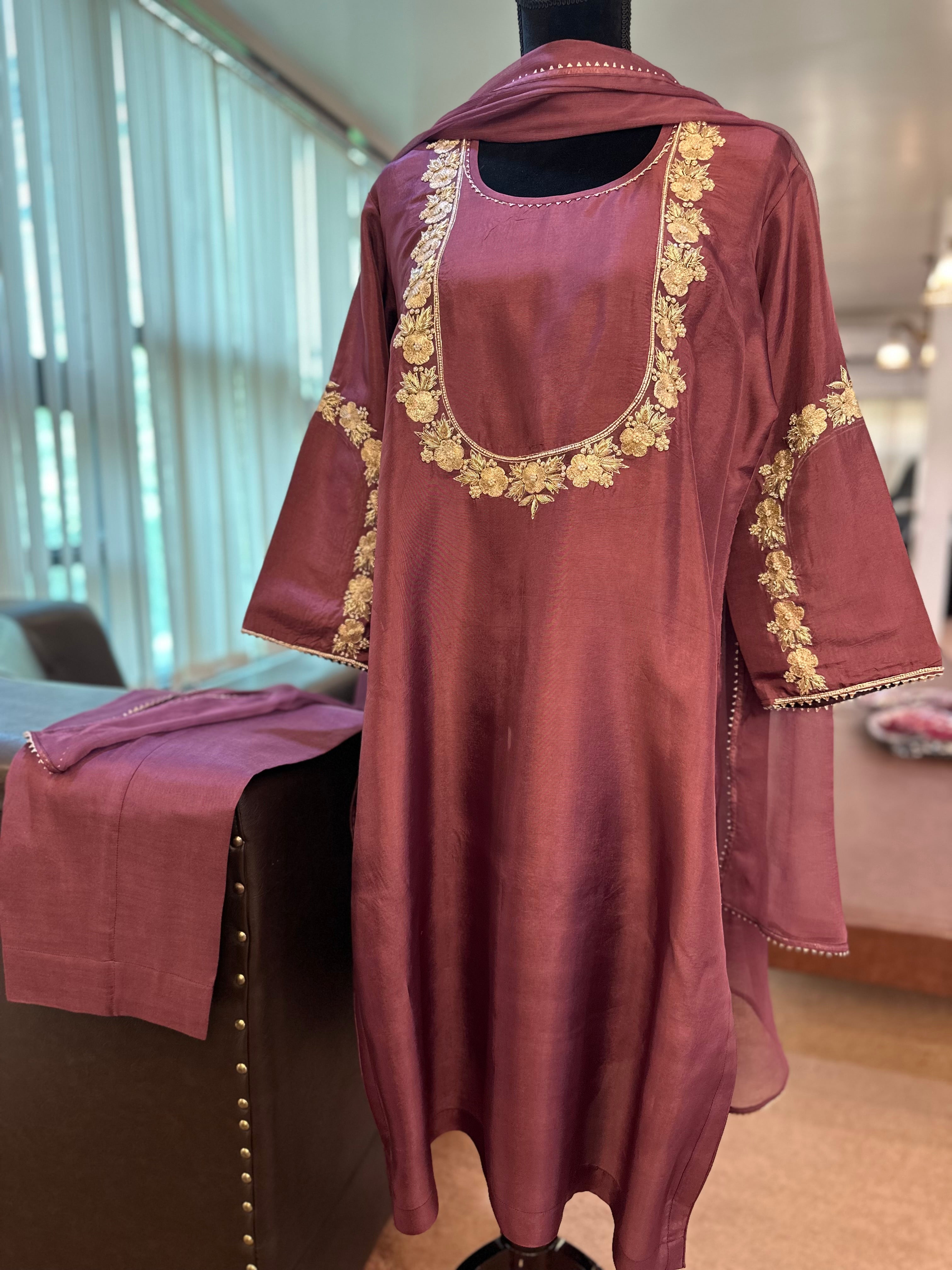 Handwork kurta set pbks837