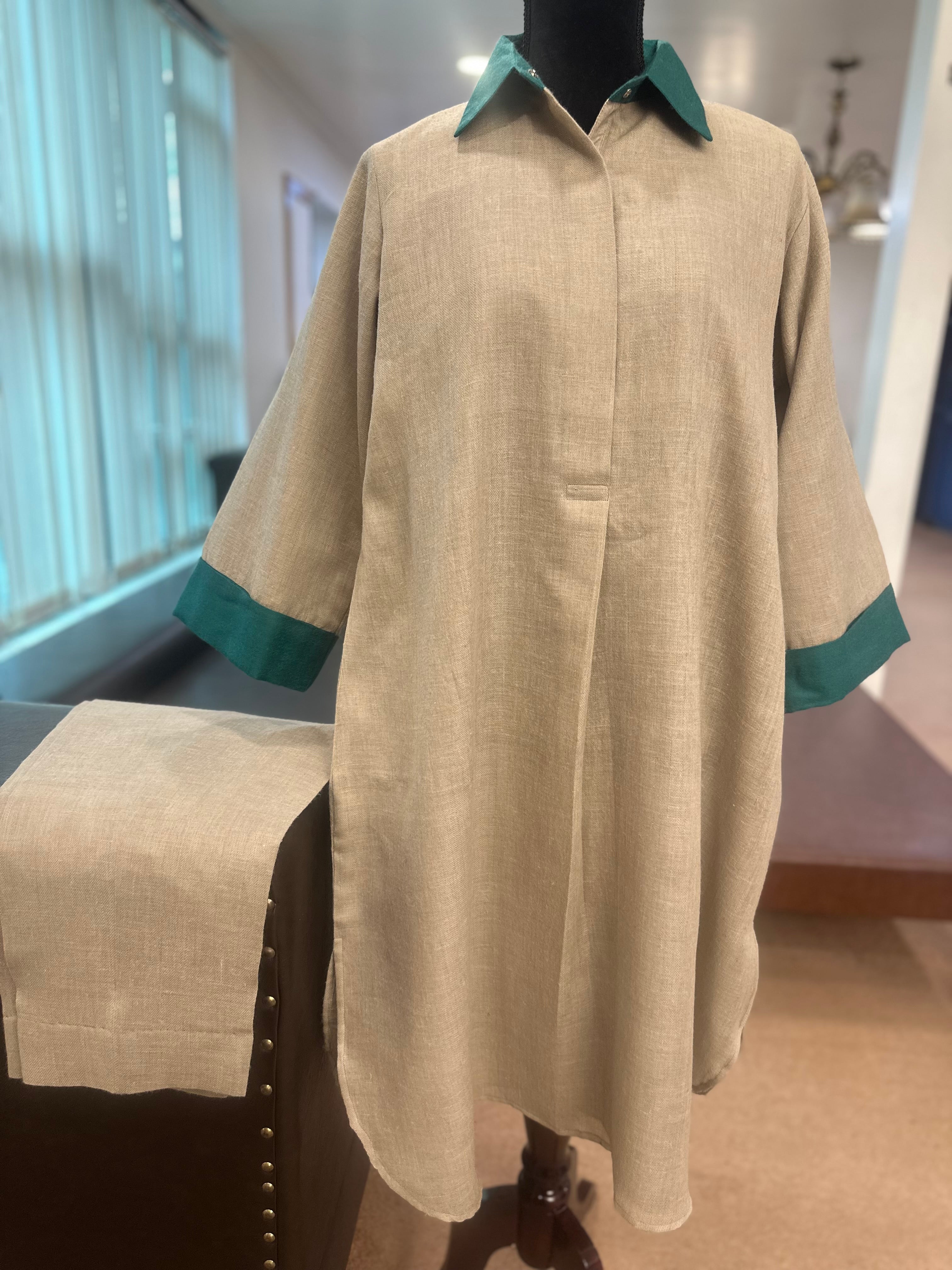 Purepashmina blend kurta set pwb450