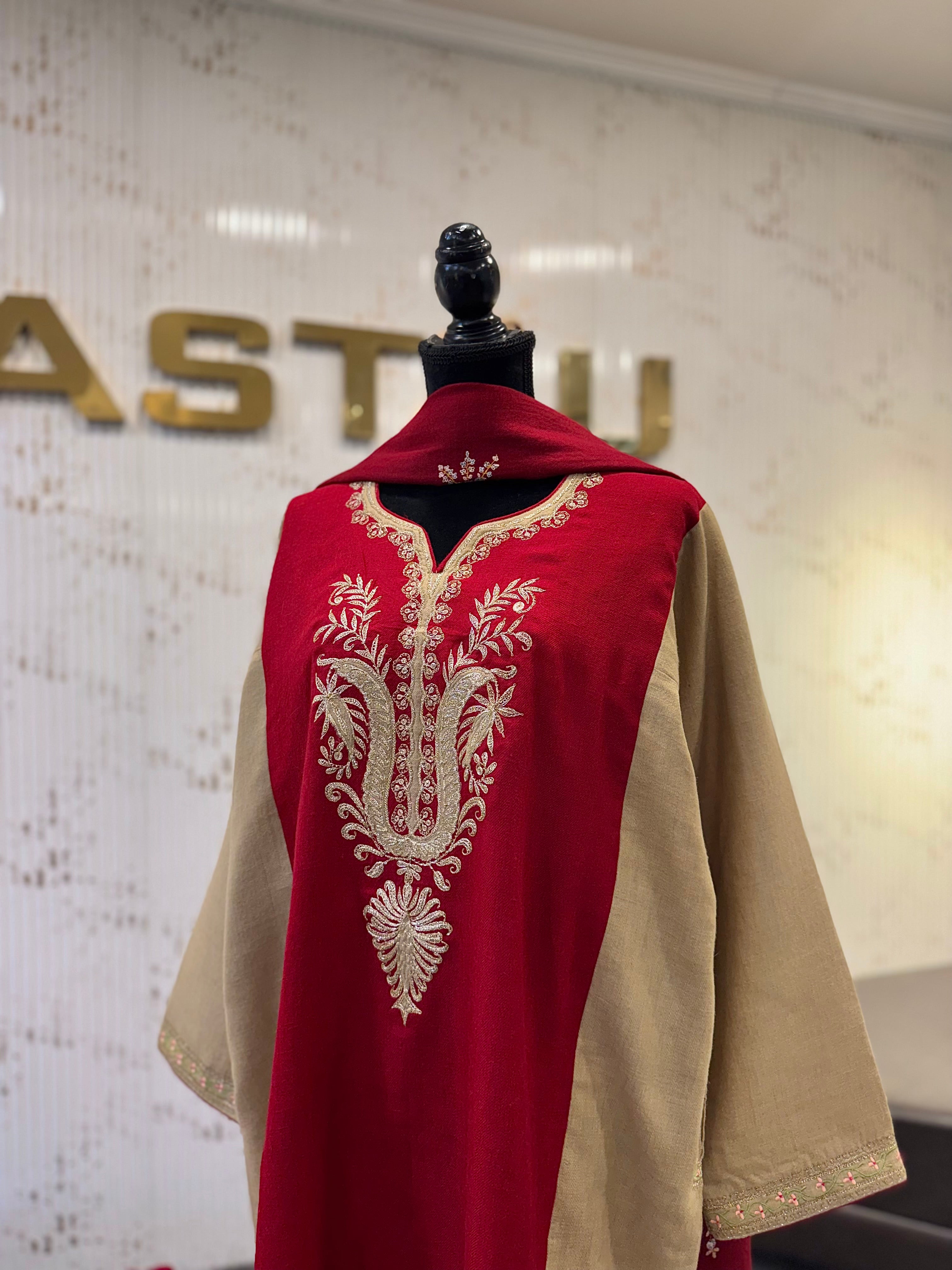 Purepashmina blend pheran set