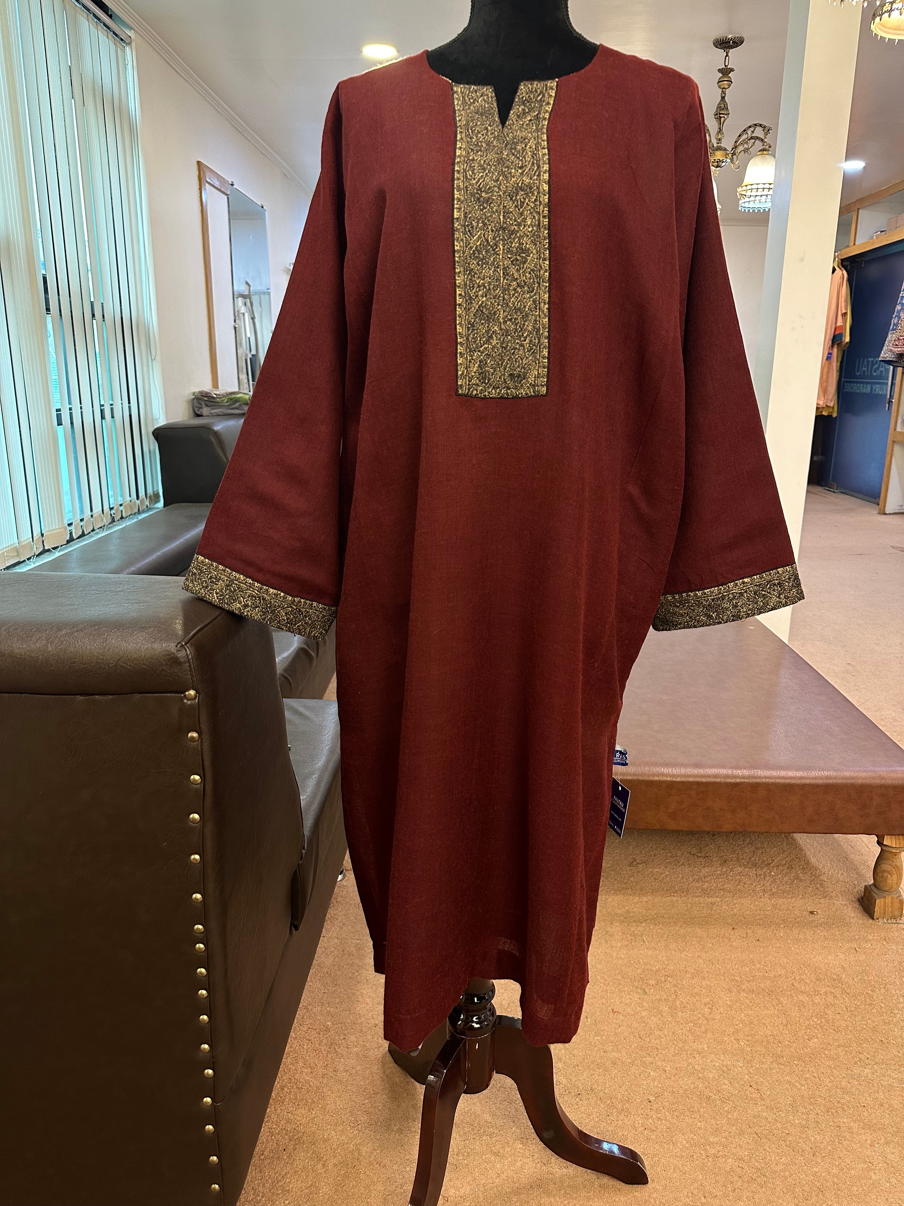 Purepashmina blend pheran pwb284