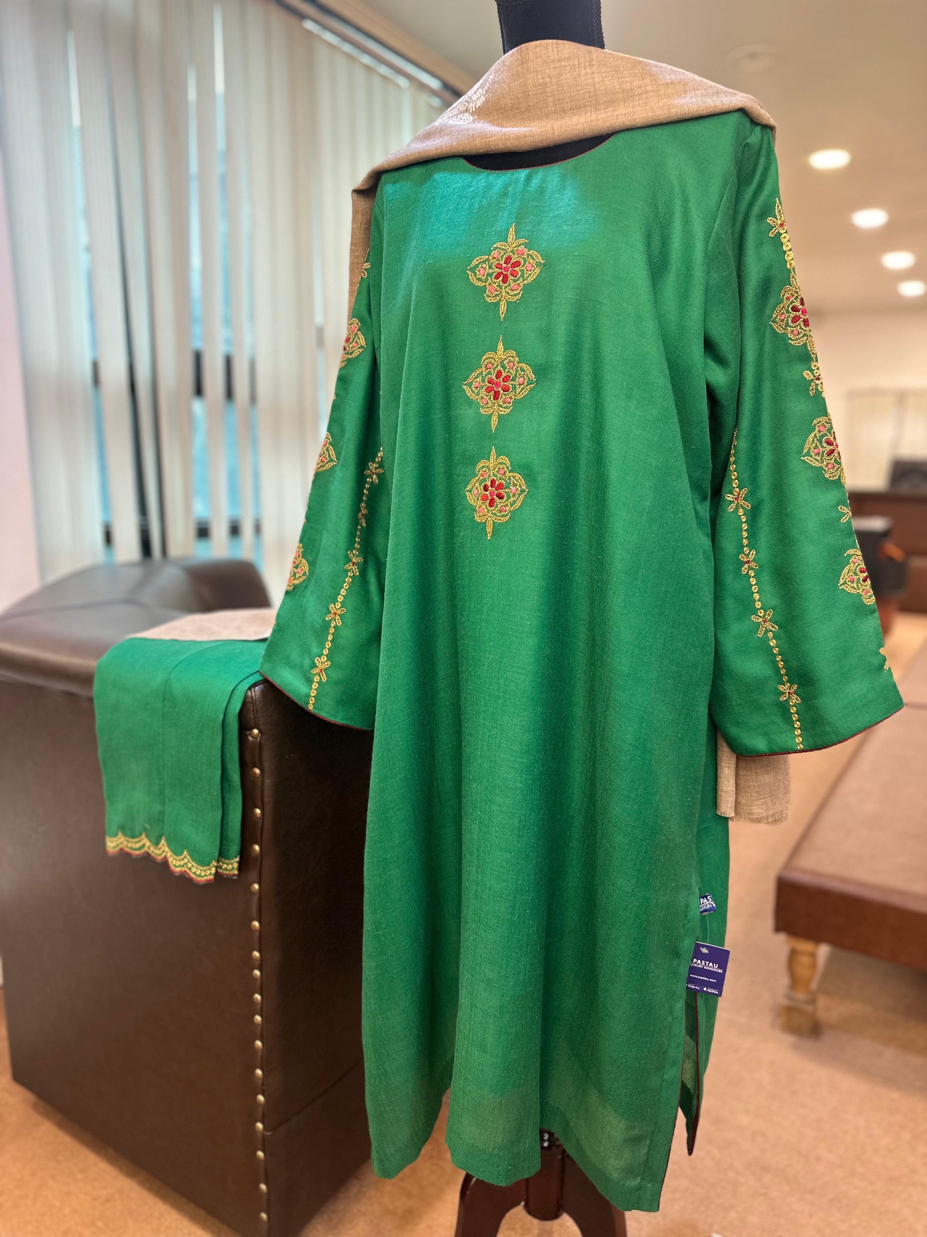 Purepashmina blend kurta set pwb411