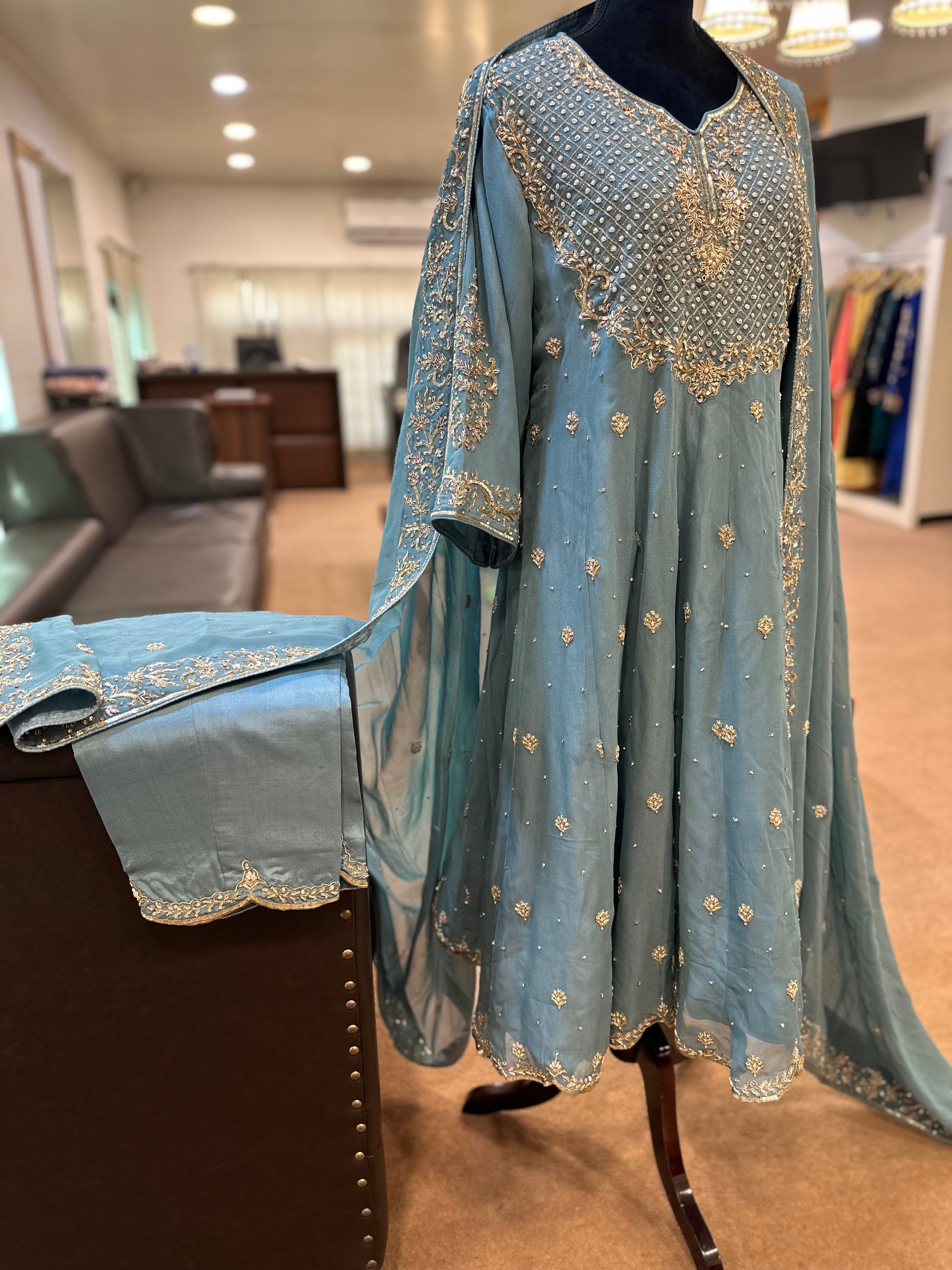 Handwork kali dress 3 piece