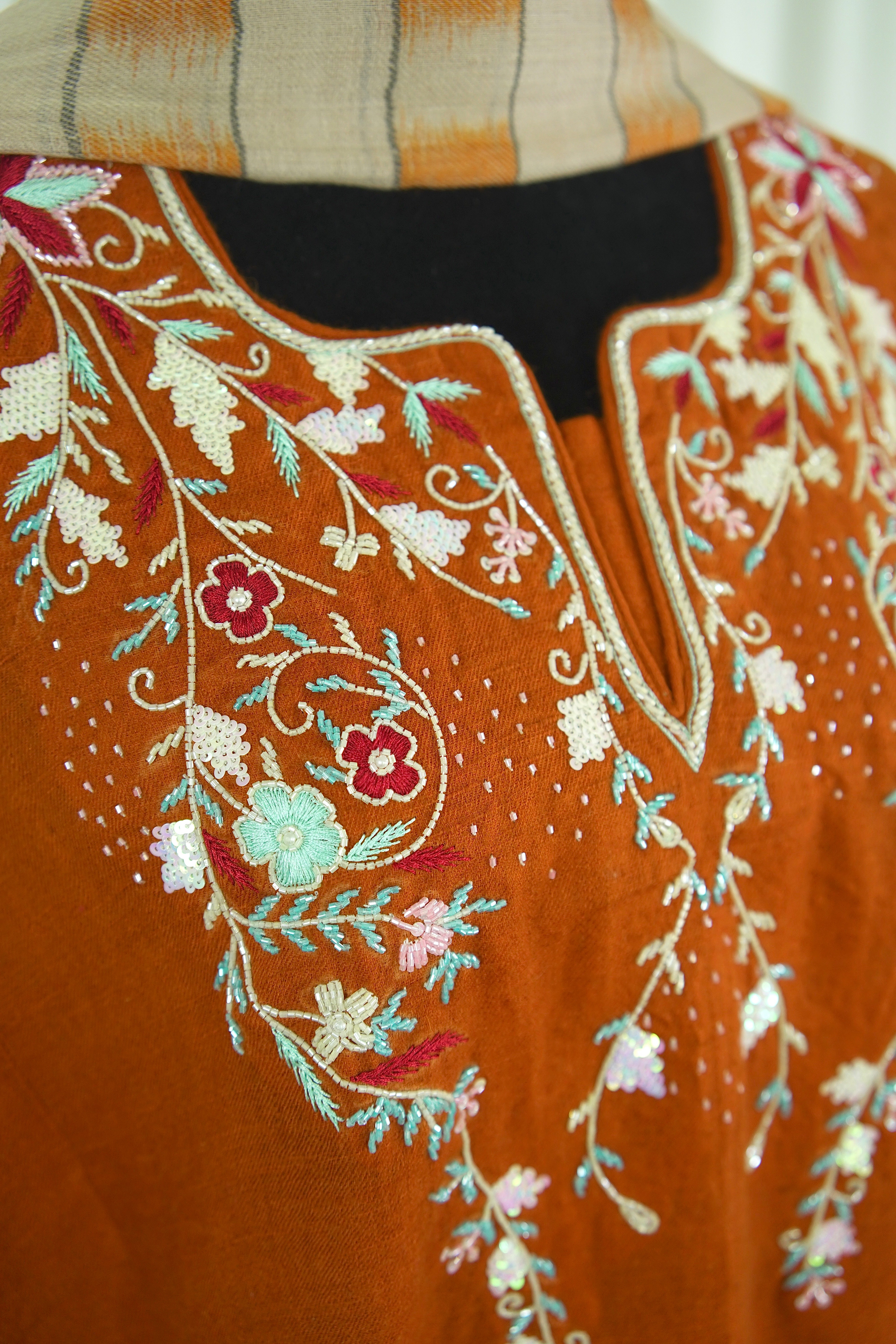 Purepashmina blend pheran pwb469