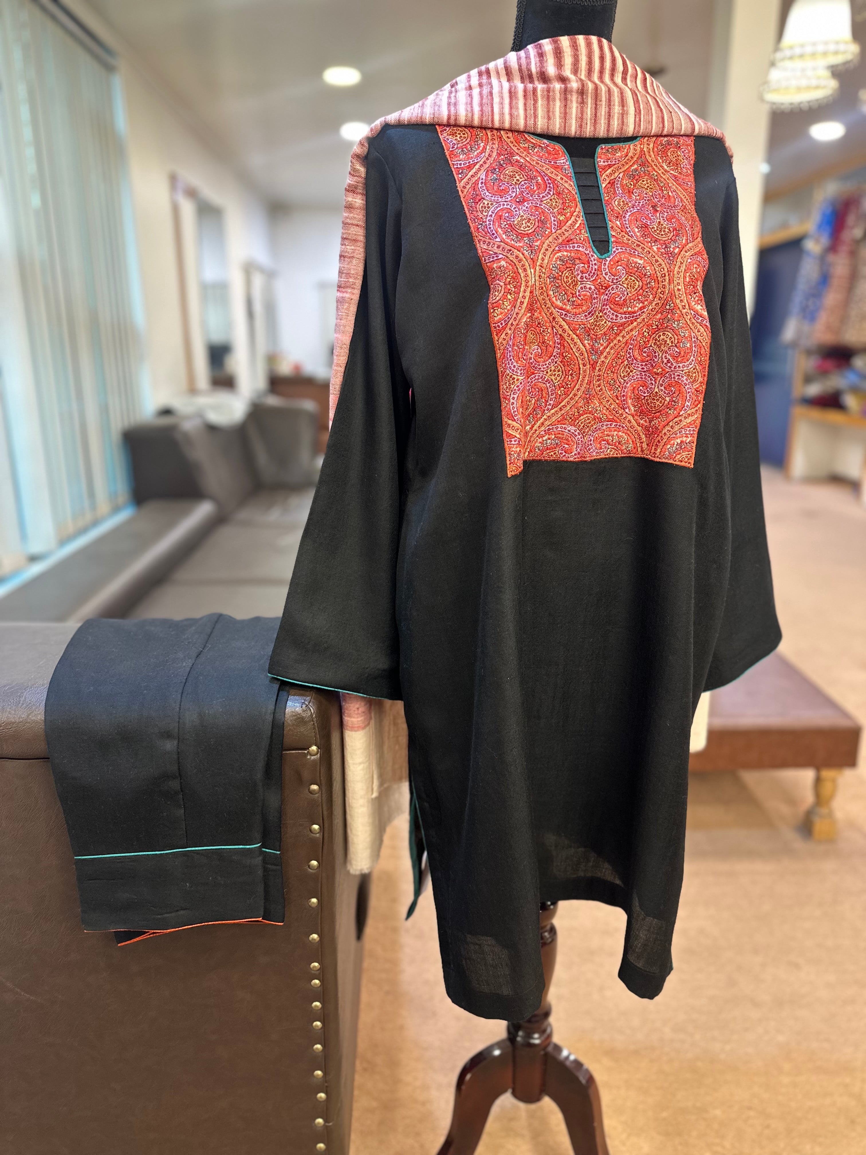 Purepashmina blend kurta set pwb338