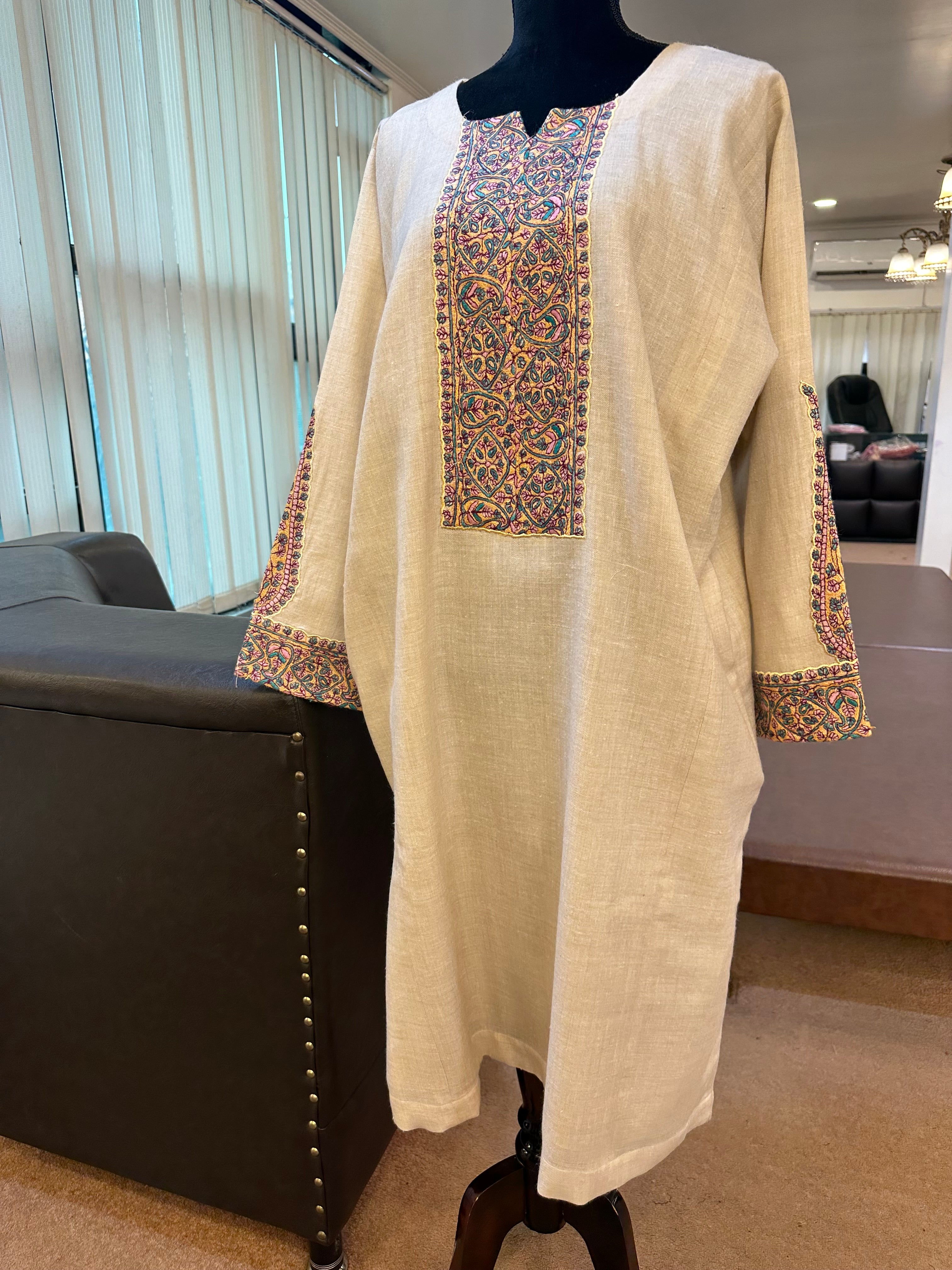 Pashmina blend pheran pwb286