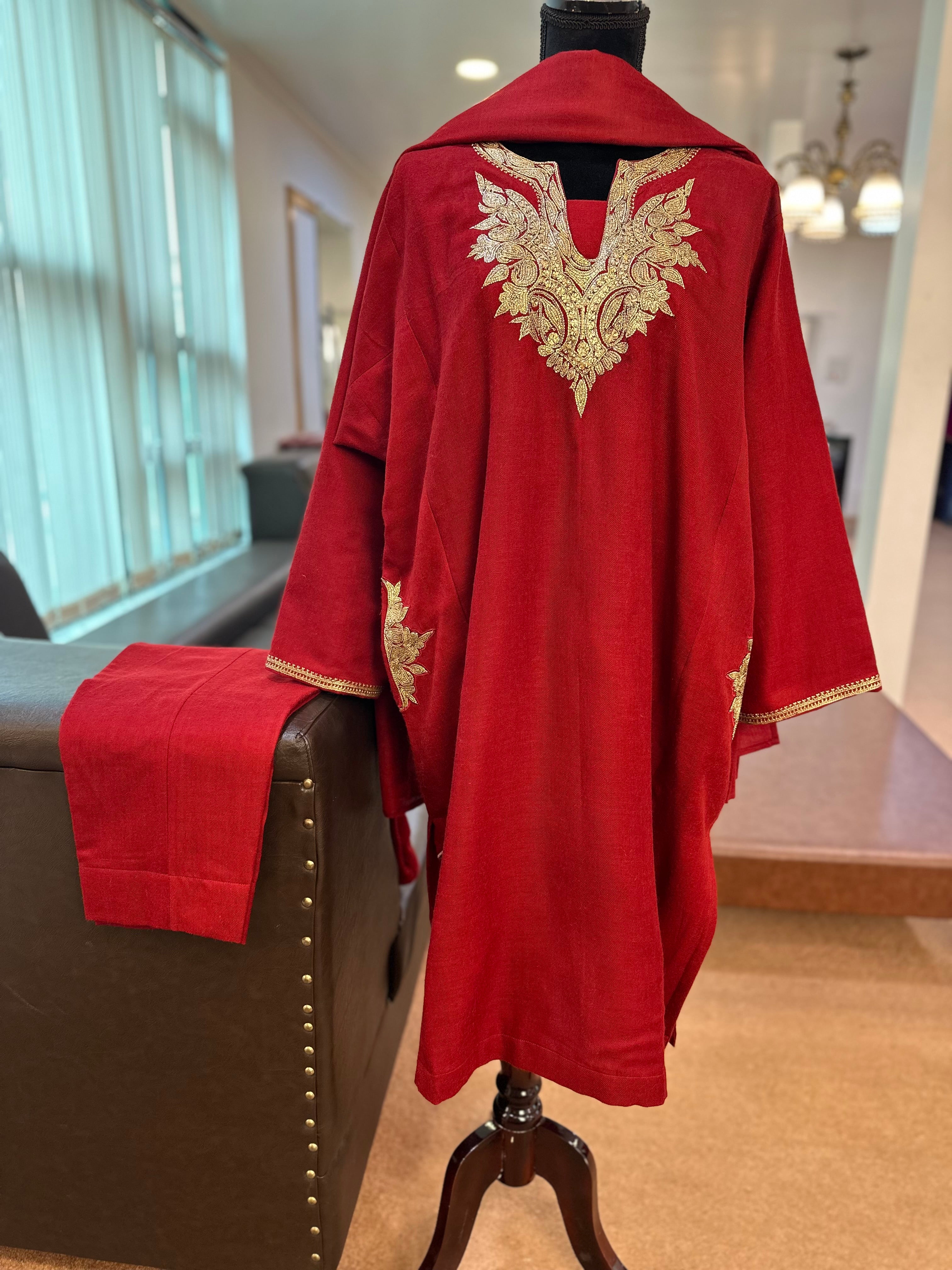 Purepashmina blend pheran set