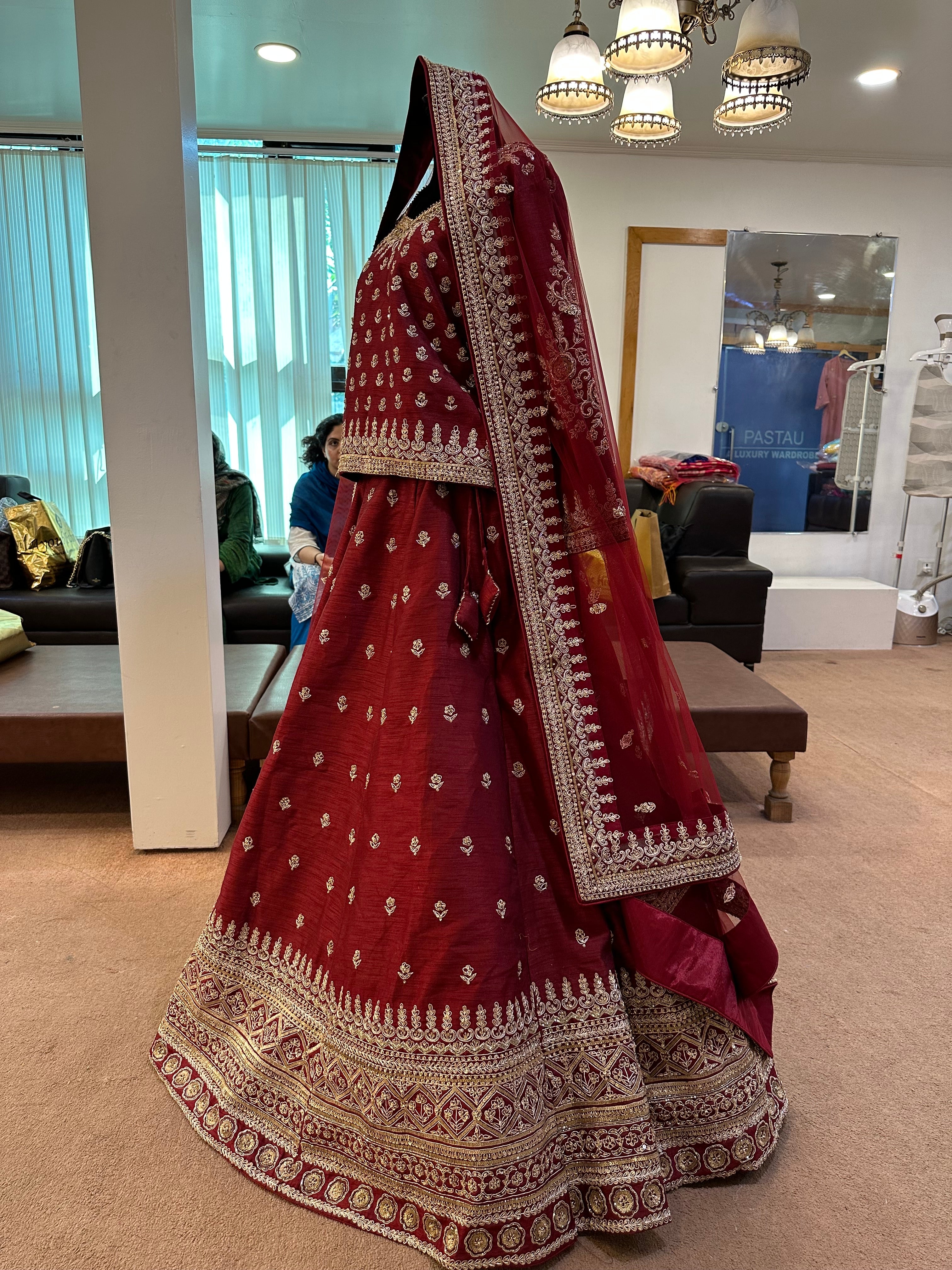 Handembroidered lehanga