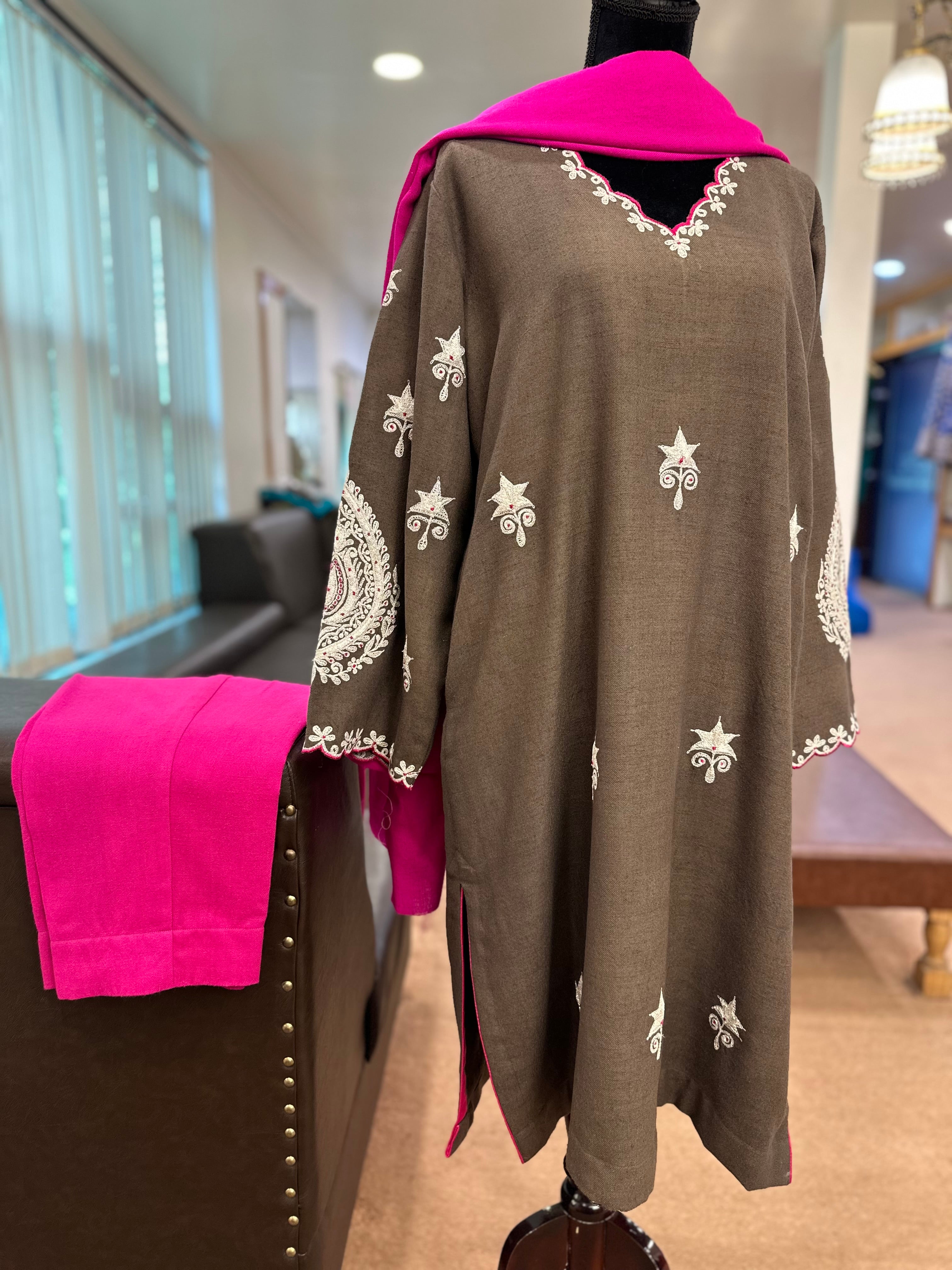 Merino wool kurta set mtks783