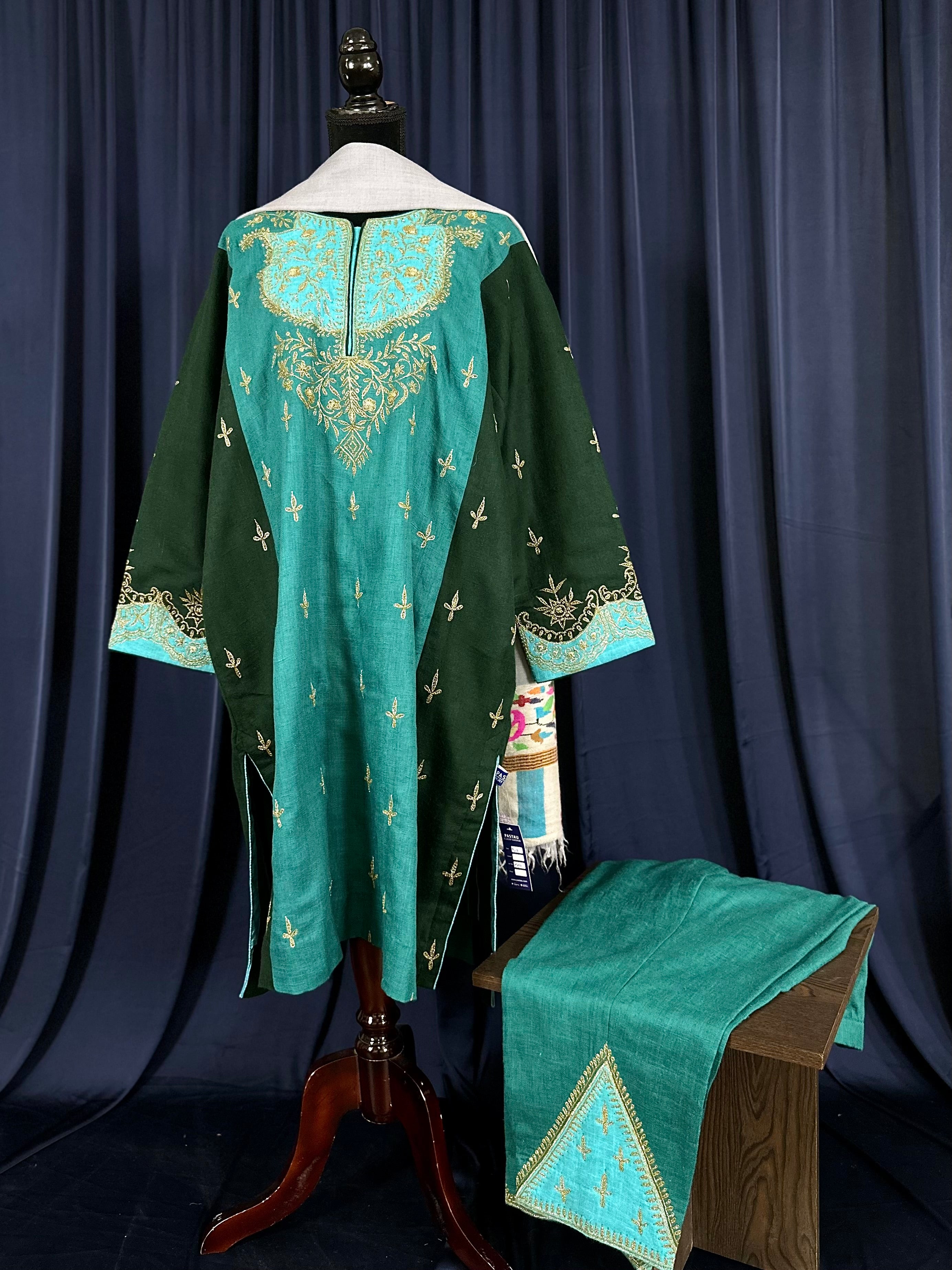 Purepashmina blend 2 piece pheran set pwb559