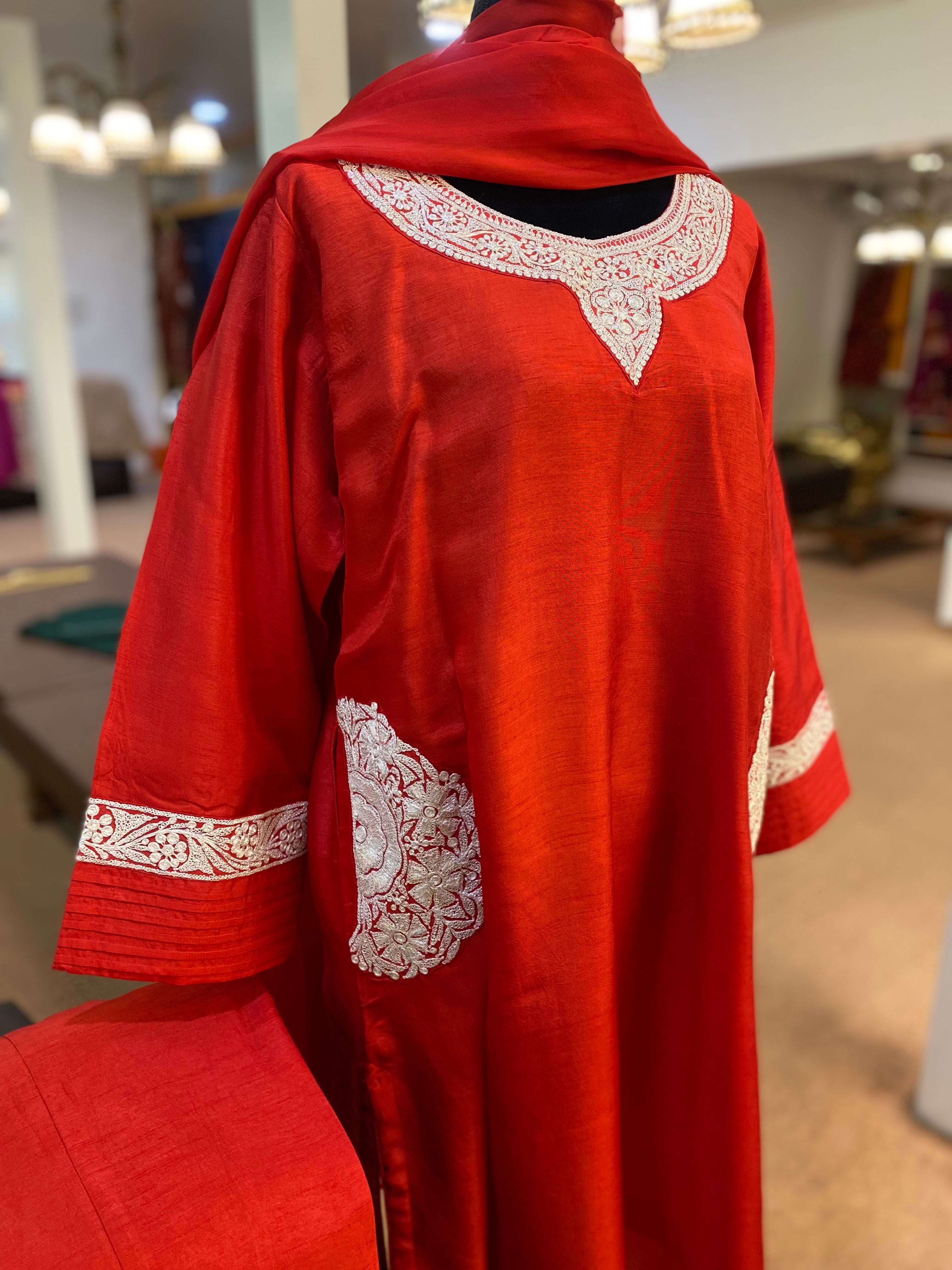 Tilla kurta set 3pc stitched