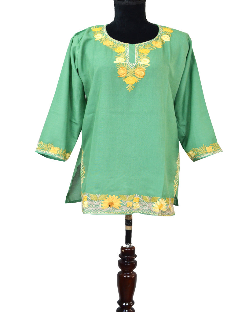 short embroidery kurti SK009