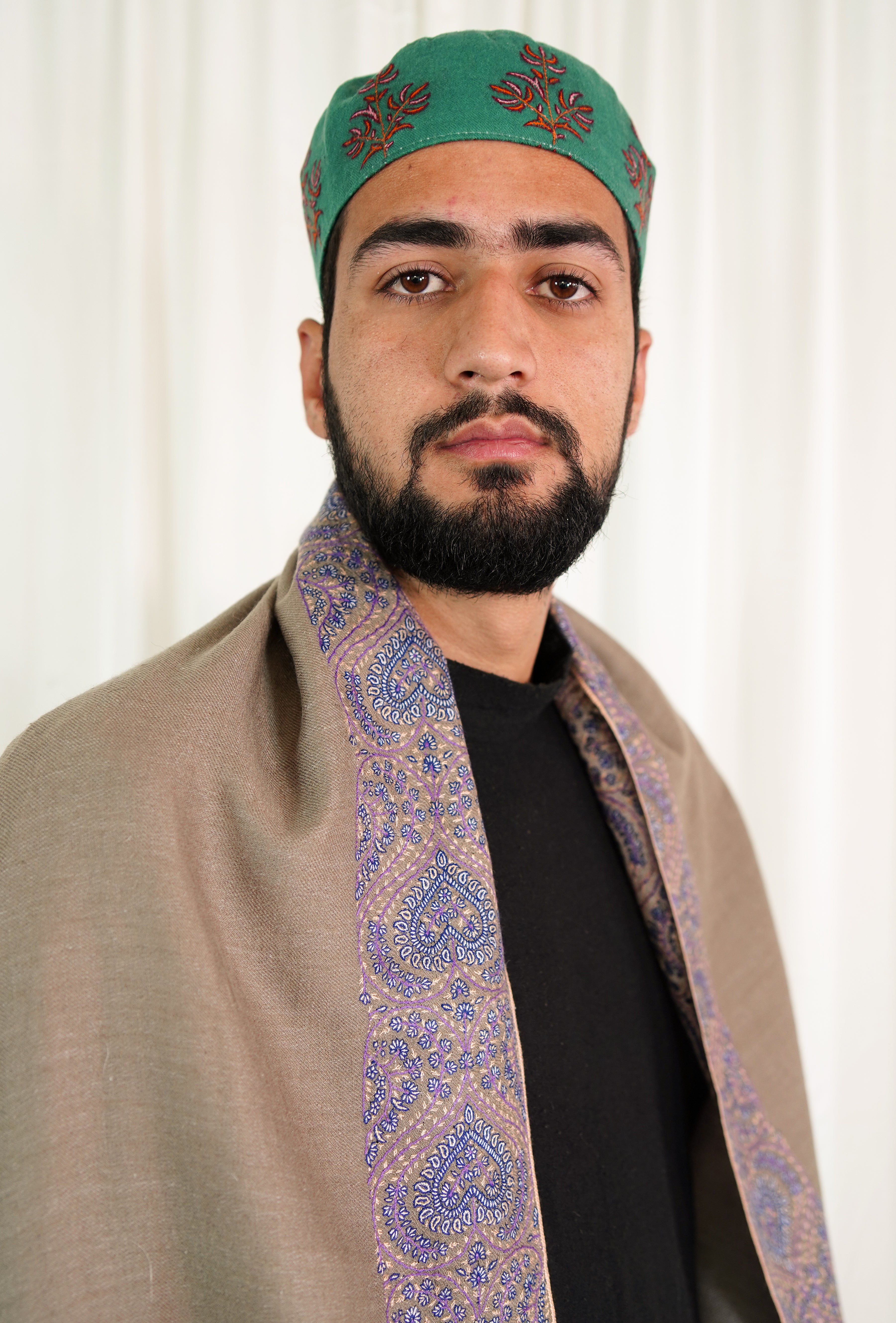 Sozni embroidery cap T048