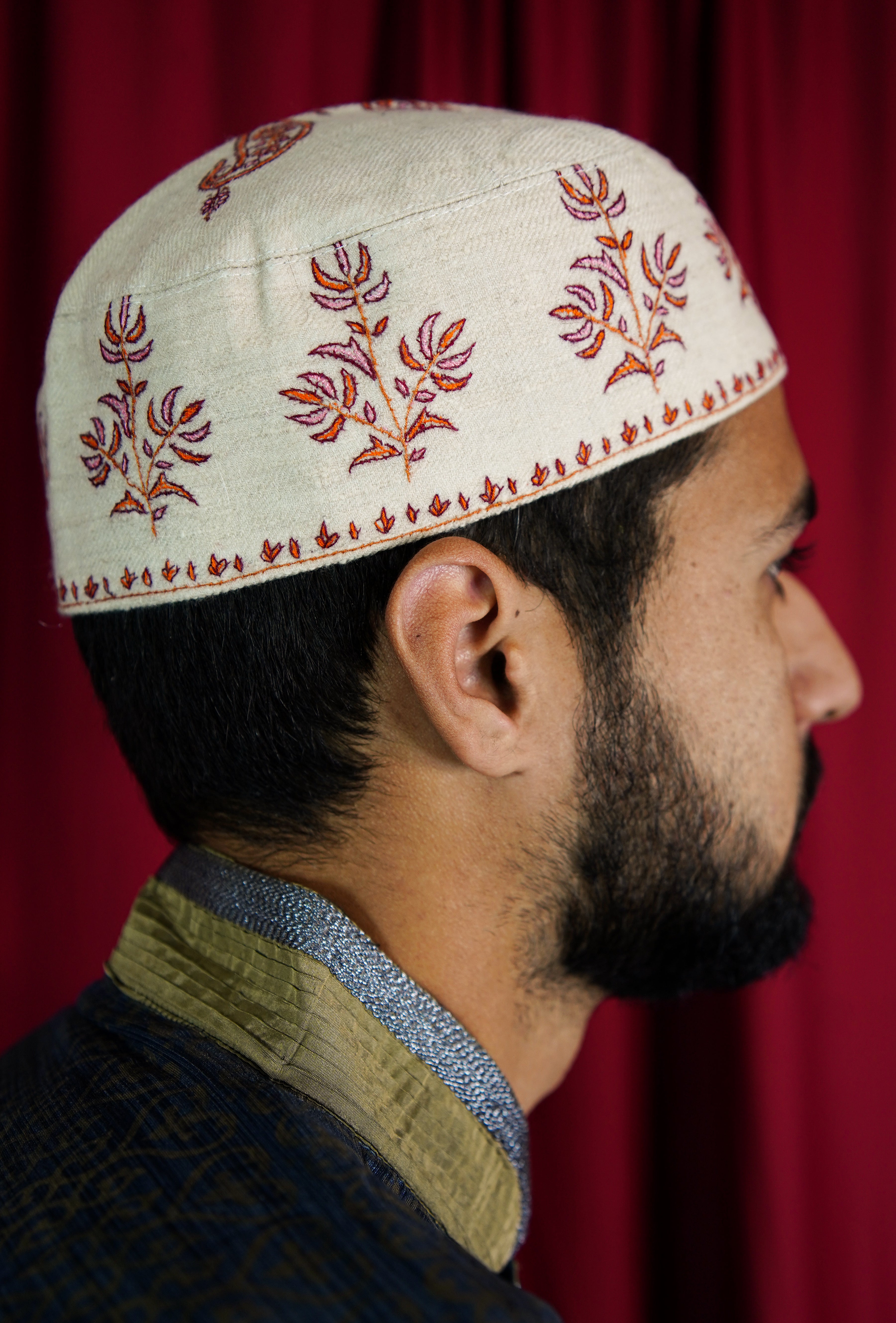 Sozni embroidery cap T076