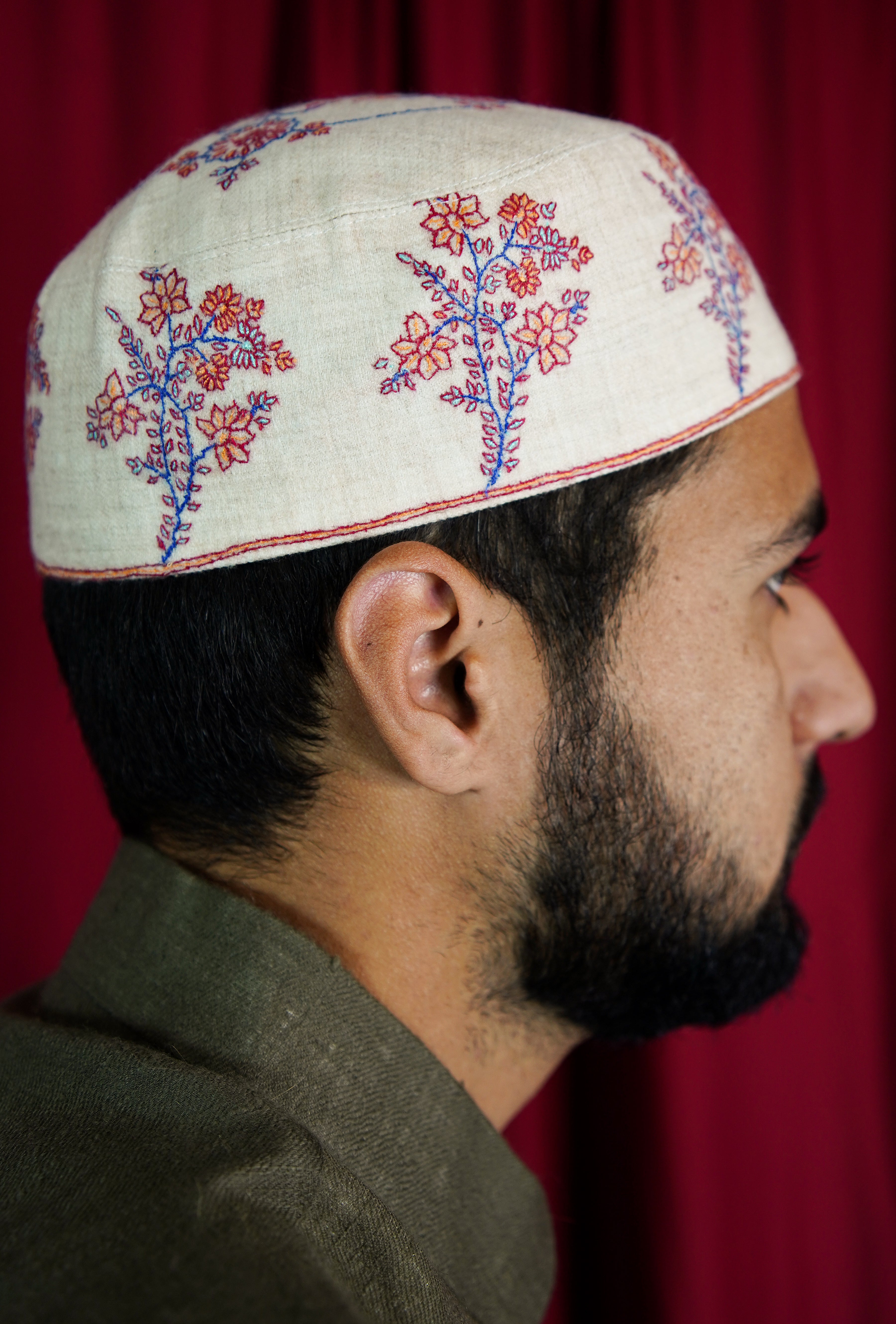 Sozni embroidery cap T077