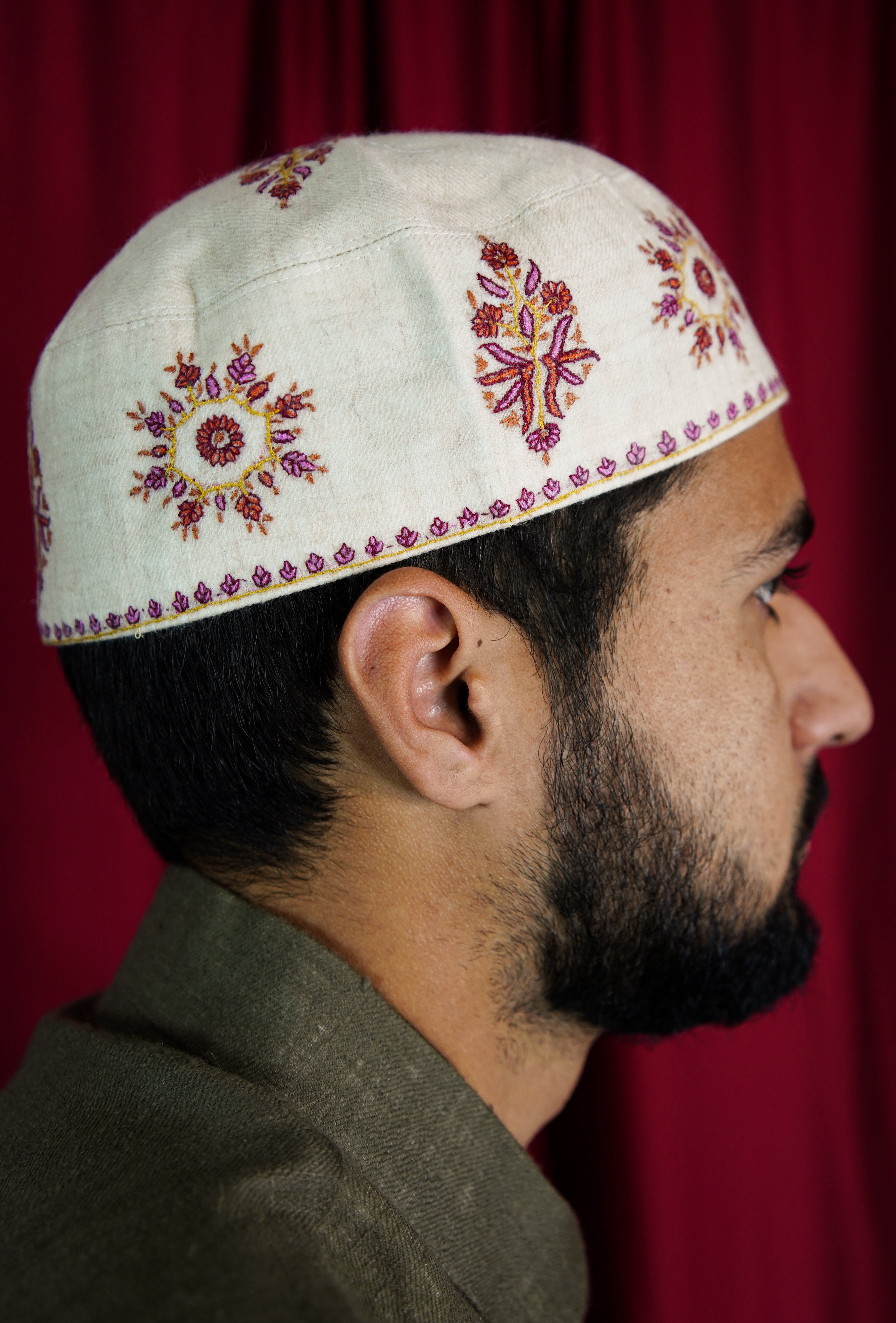 Sozni embroidery cap T078