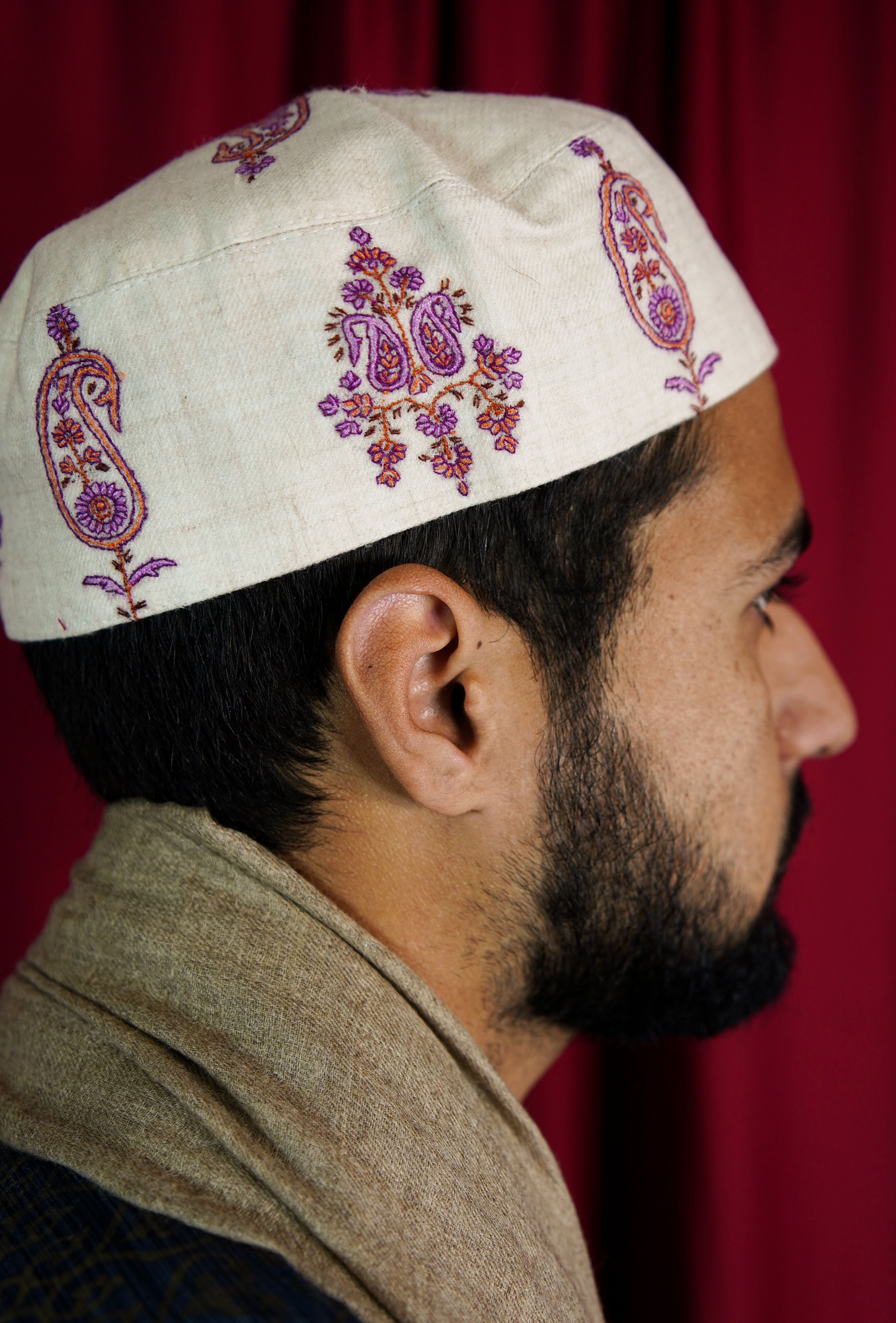 Sozni embroidery cap T082