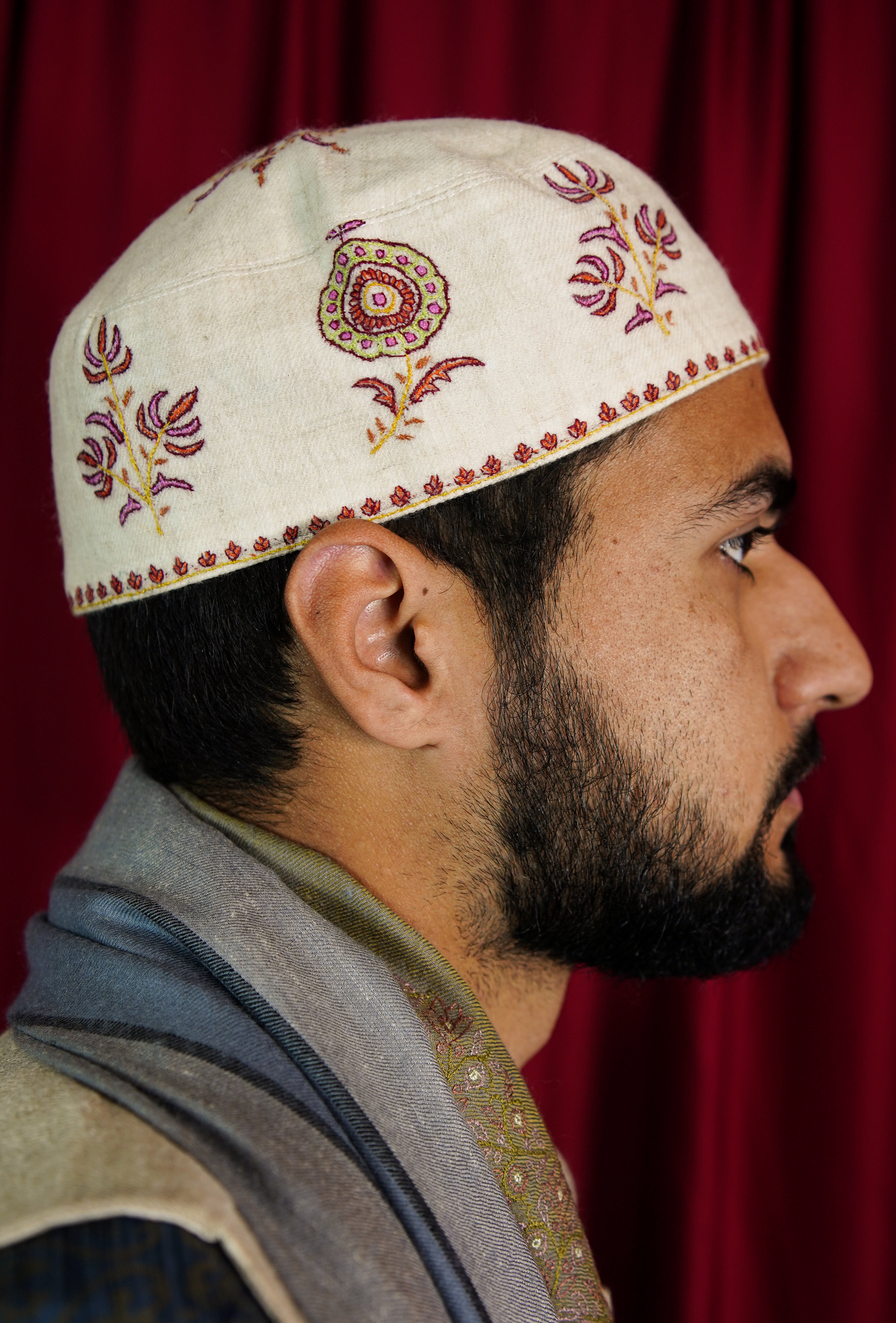 Sozni embroidery cap T086