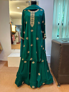 Handembroidered kali skirt  set