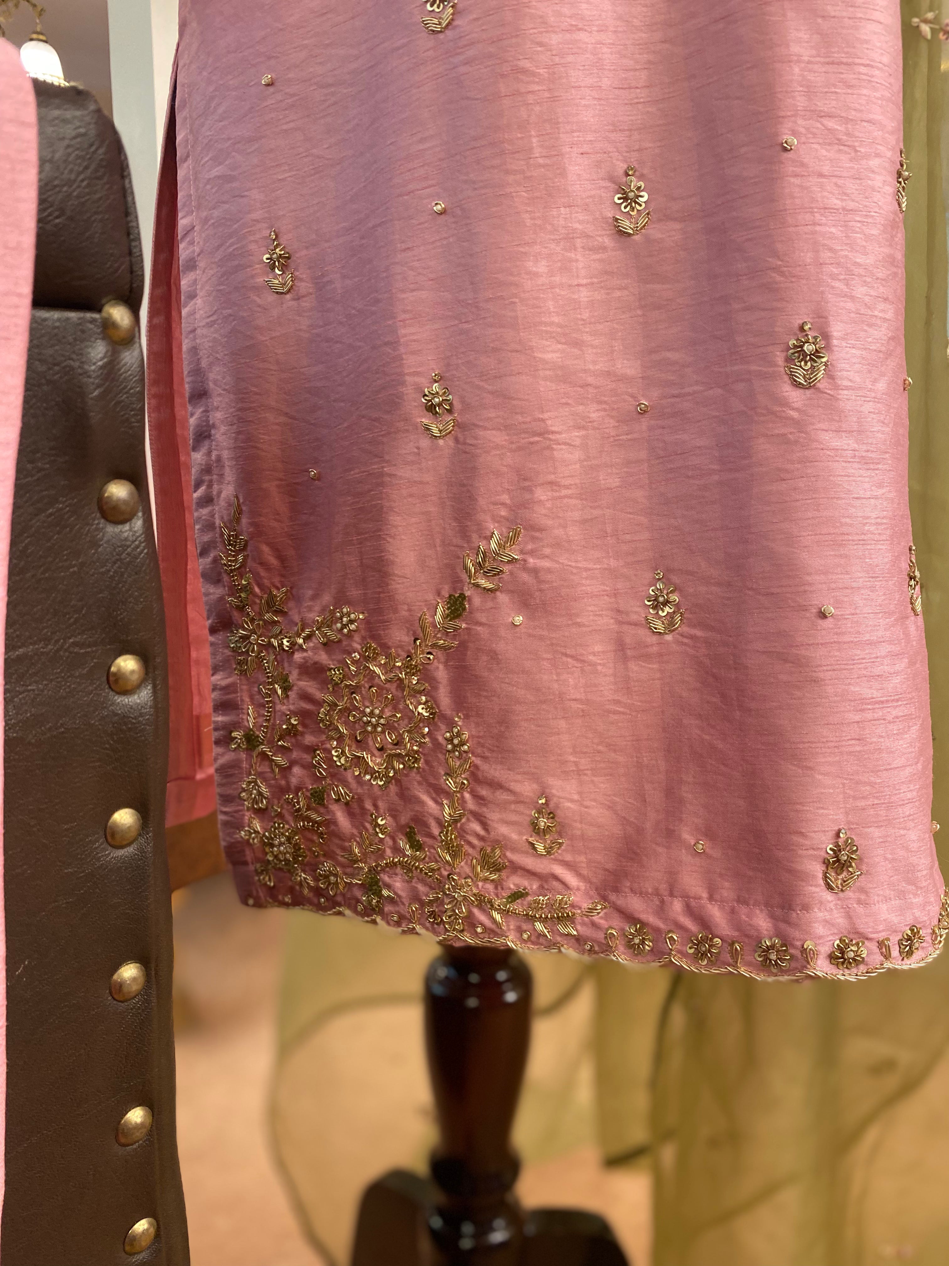 Hand embroidered Dress 3pc stitched