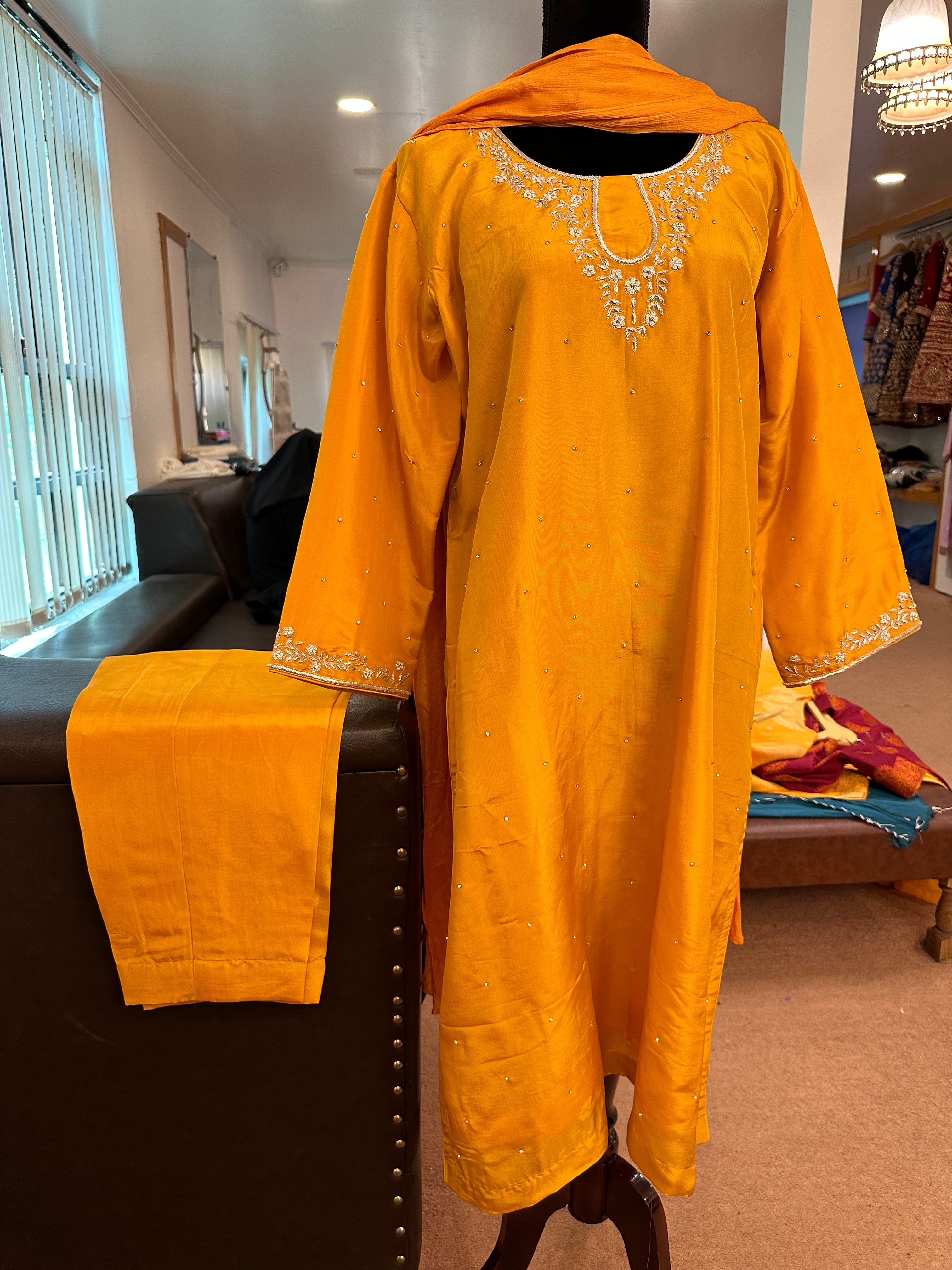 Upada silk Kurta set 3 piece pbks499
