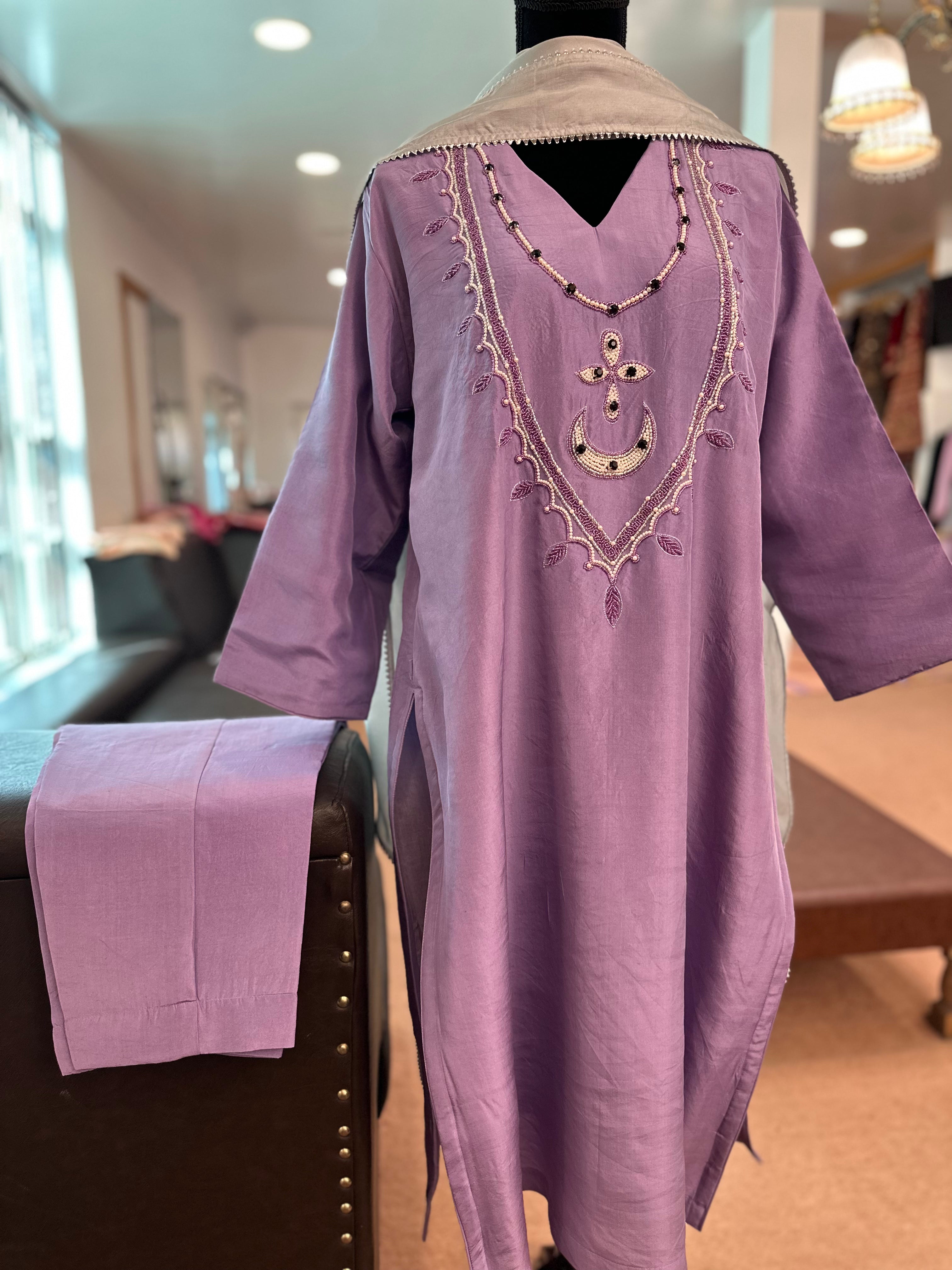 Puresilk 3 piece kurta set