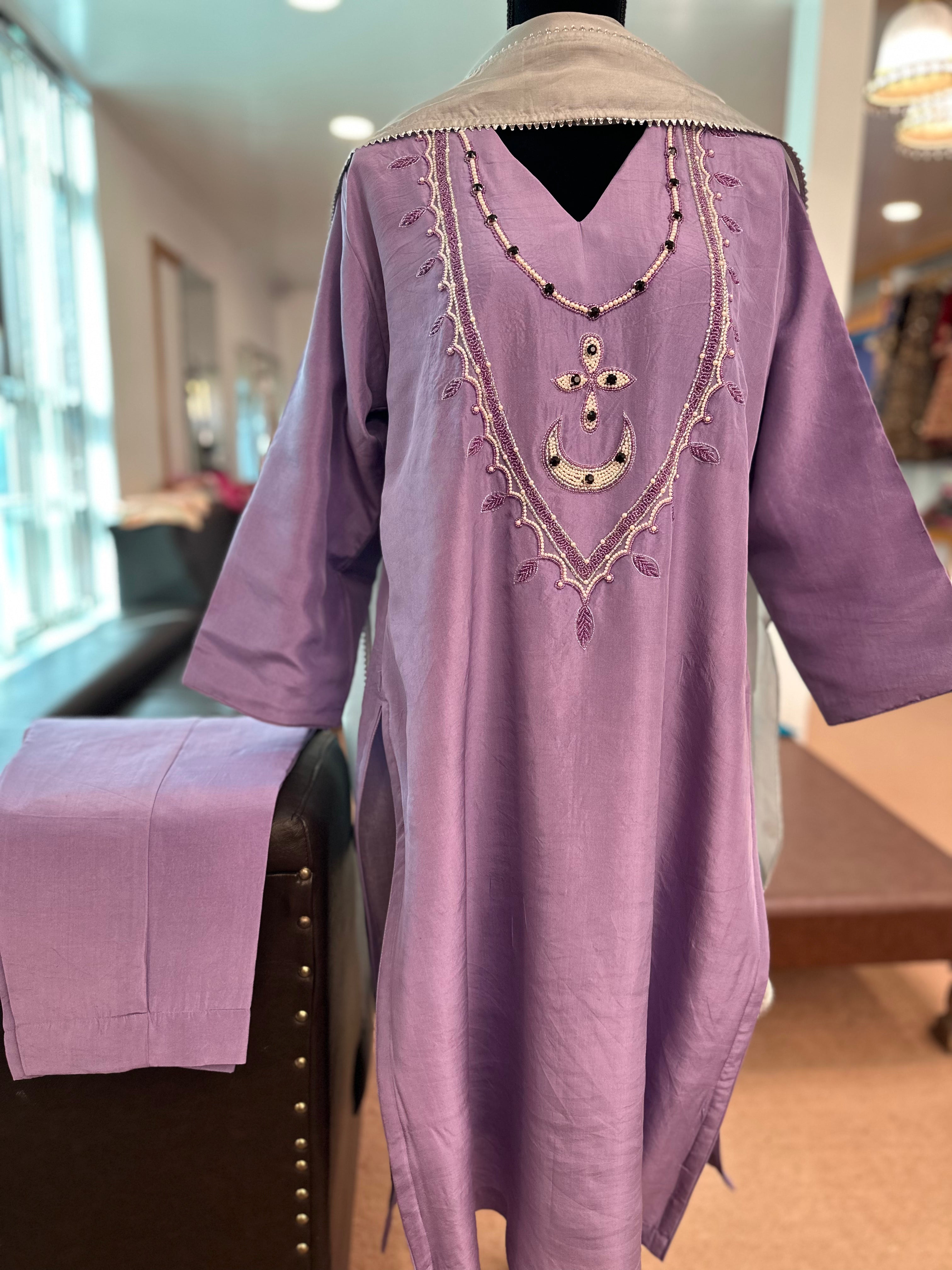 Puresilk 3 piece kurta set