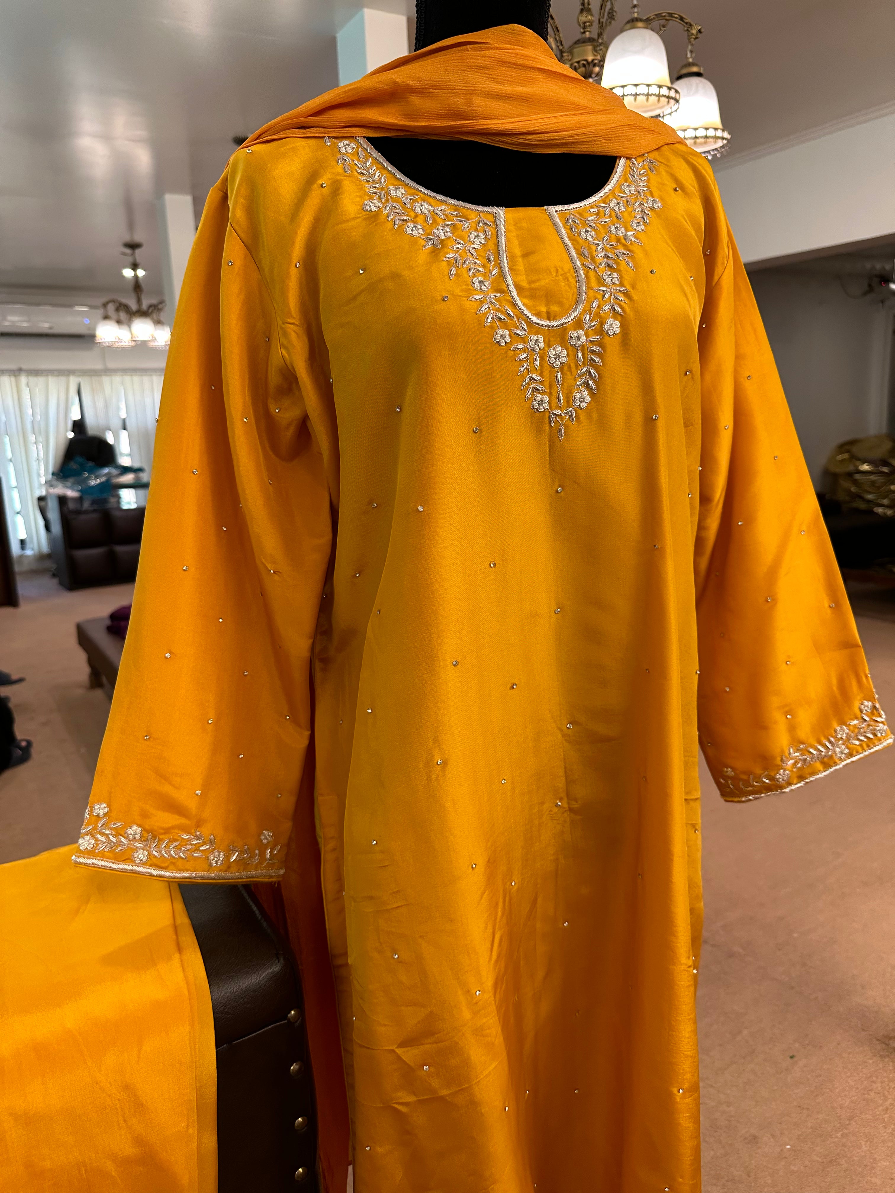 Upada silk Kurta set 3 piece pbks499