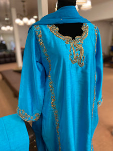 Handembroidered dress 3pc stitched