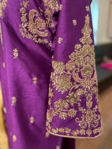 Hand embroidered kurta set 2pc stitched