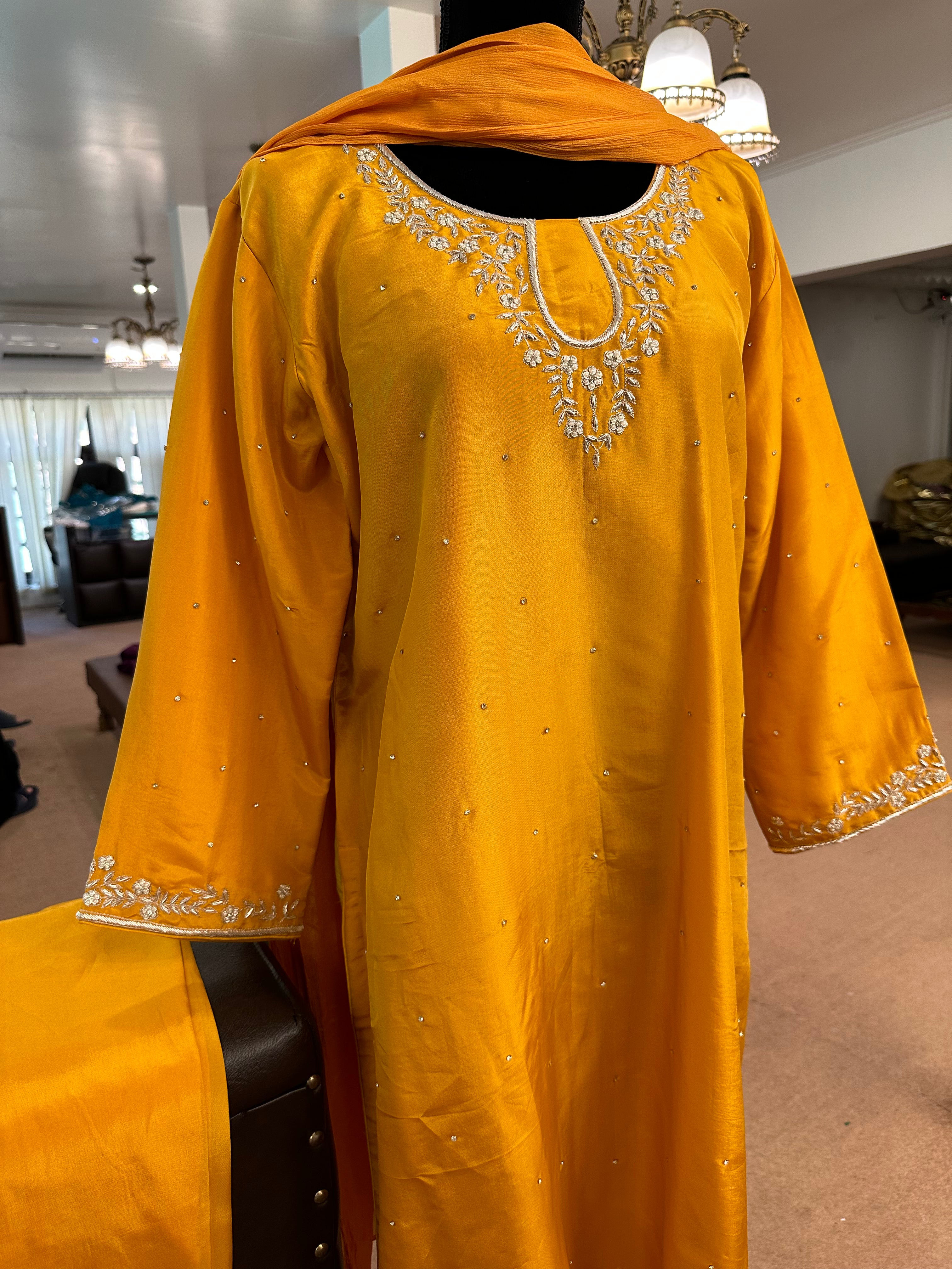 Upada silk Kurta set 3 piece pbks499