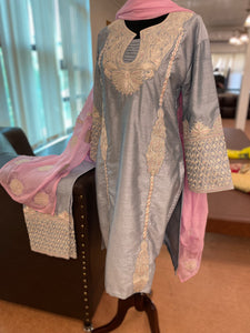 Tilla kurta set 3pc stitched