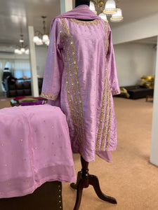 Hand embroidered sharara dress