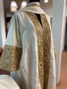Pure silk tilla jacket dress