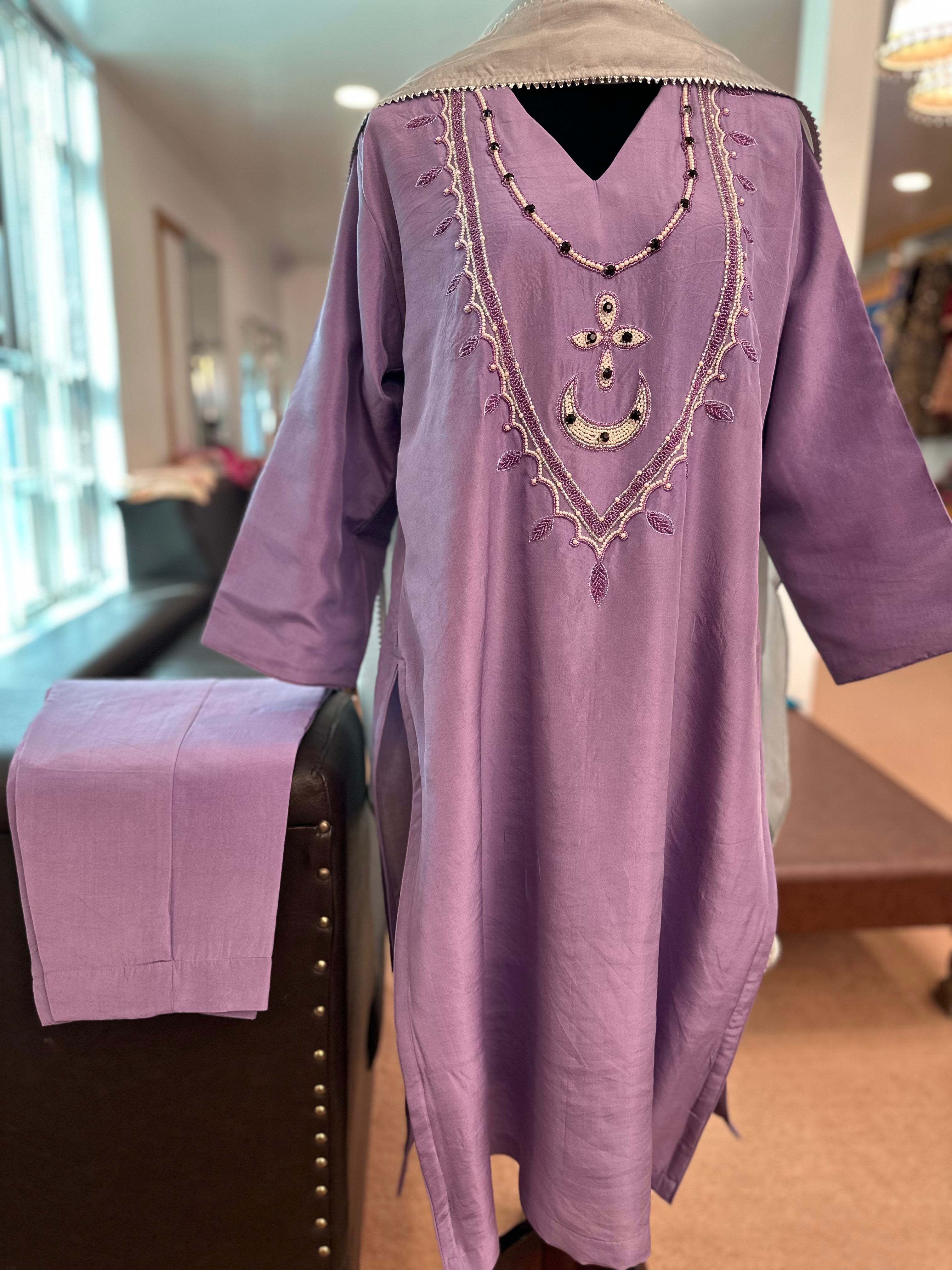 Puresilk 3 piece kurta set