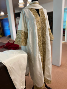Pure silk tilla jacket dress