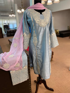 Tilla kurta set 3pc stitched