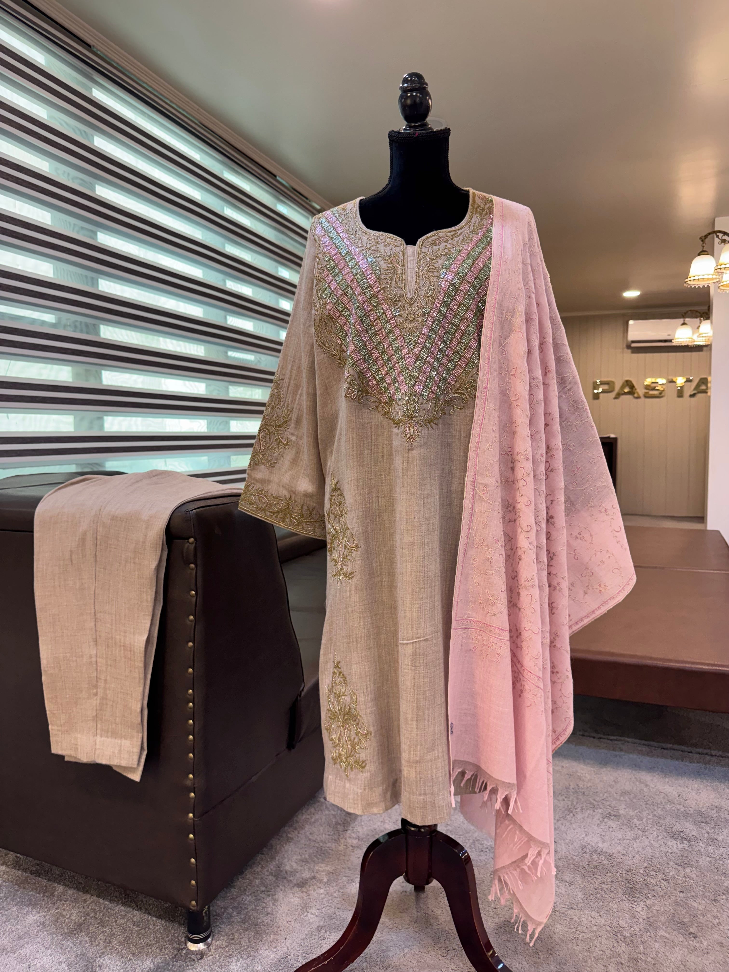 Purepashmina blend 2 pc pwb655
