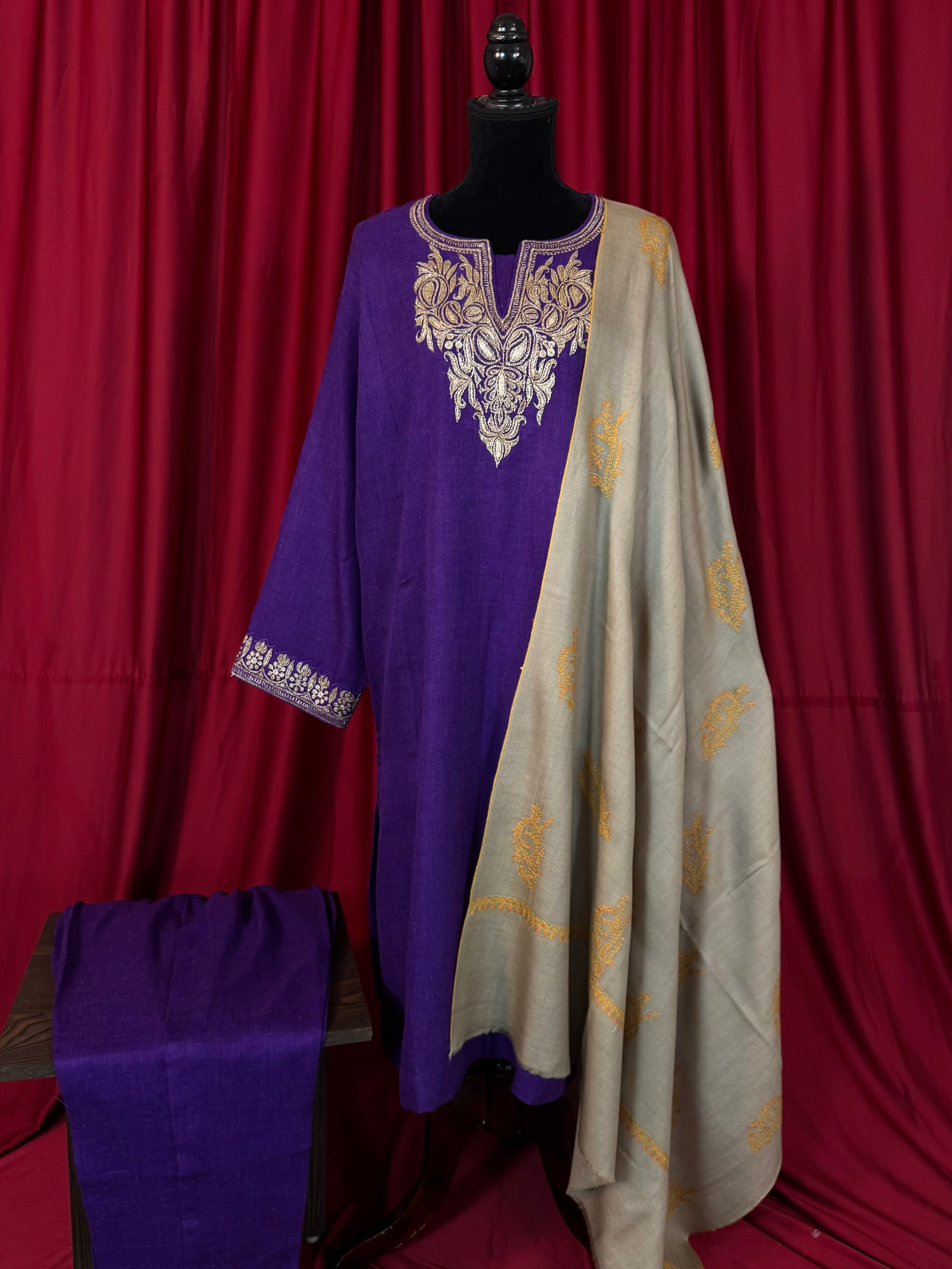 Purepashmina blend 2 pc pwb653