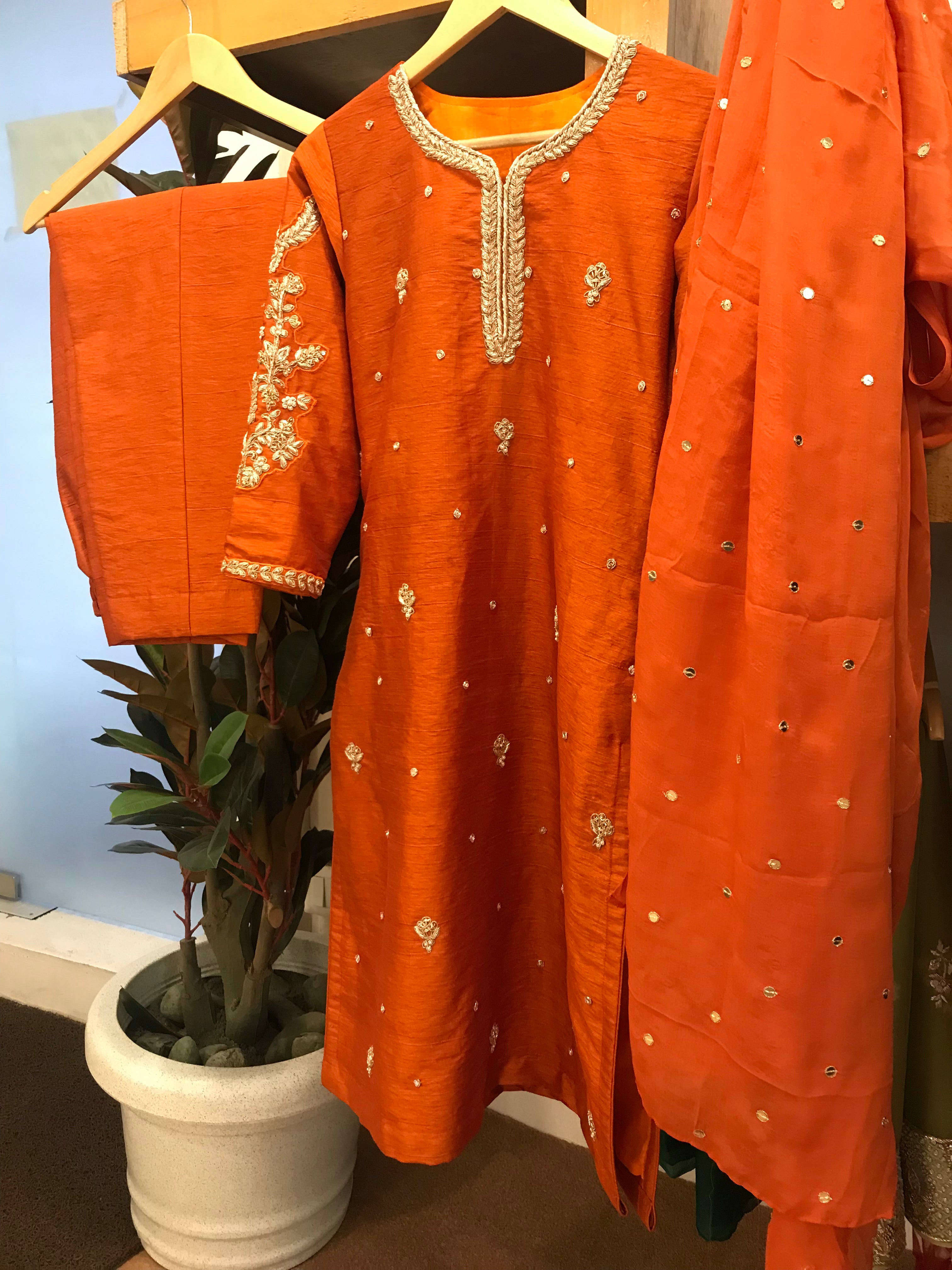 Hand embroidered Dress 3pc stitched