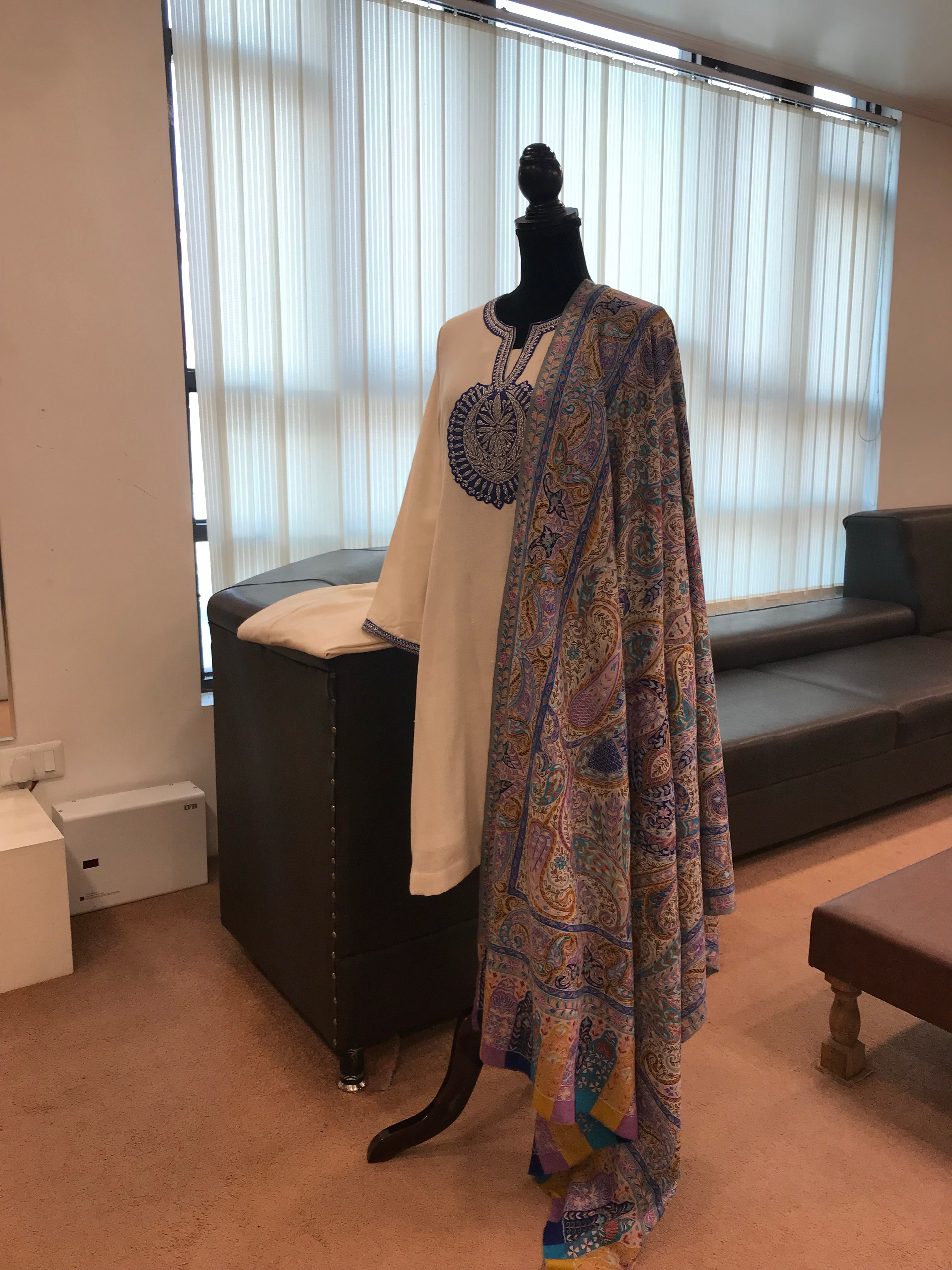 Purepashmina purewool blend kurta set